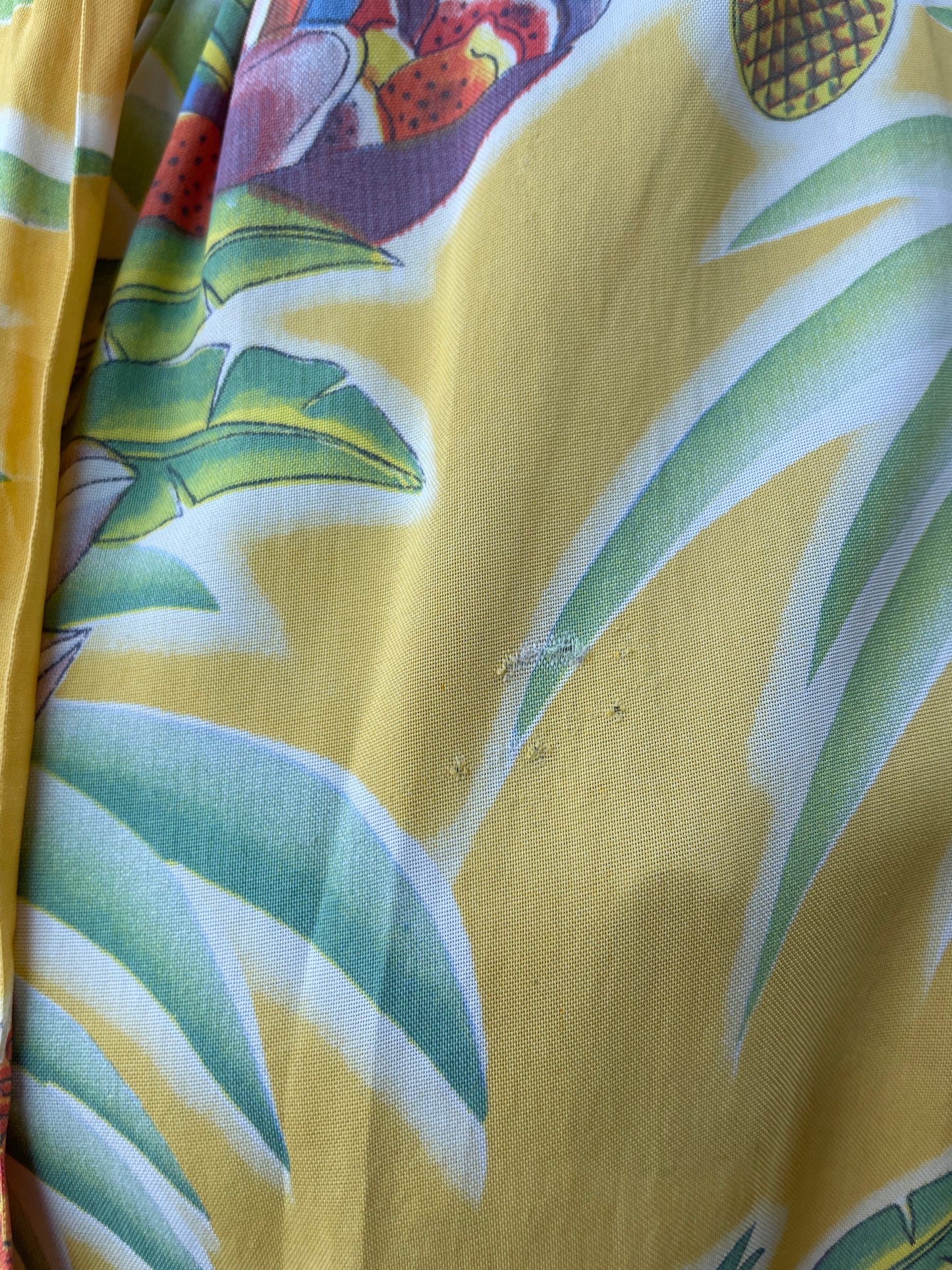 Rare 1940s Hawaiiana Tie Waist Dress