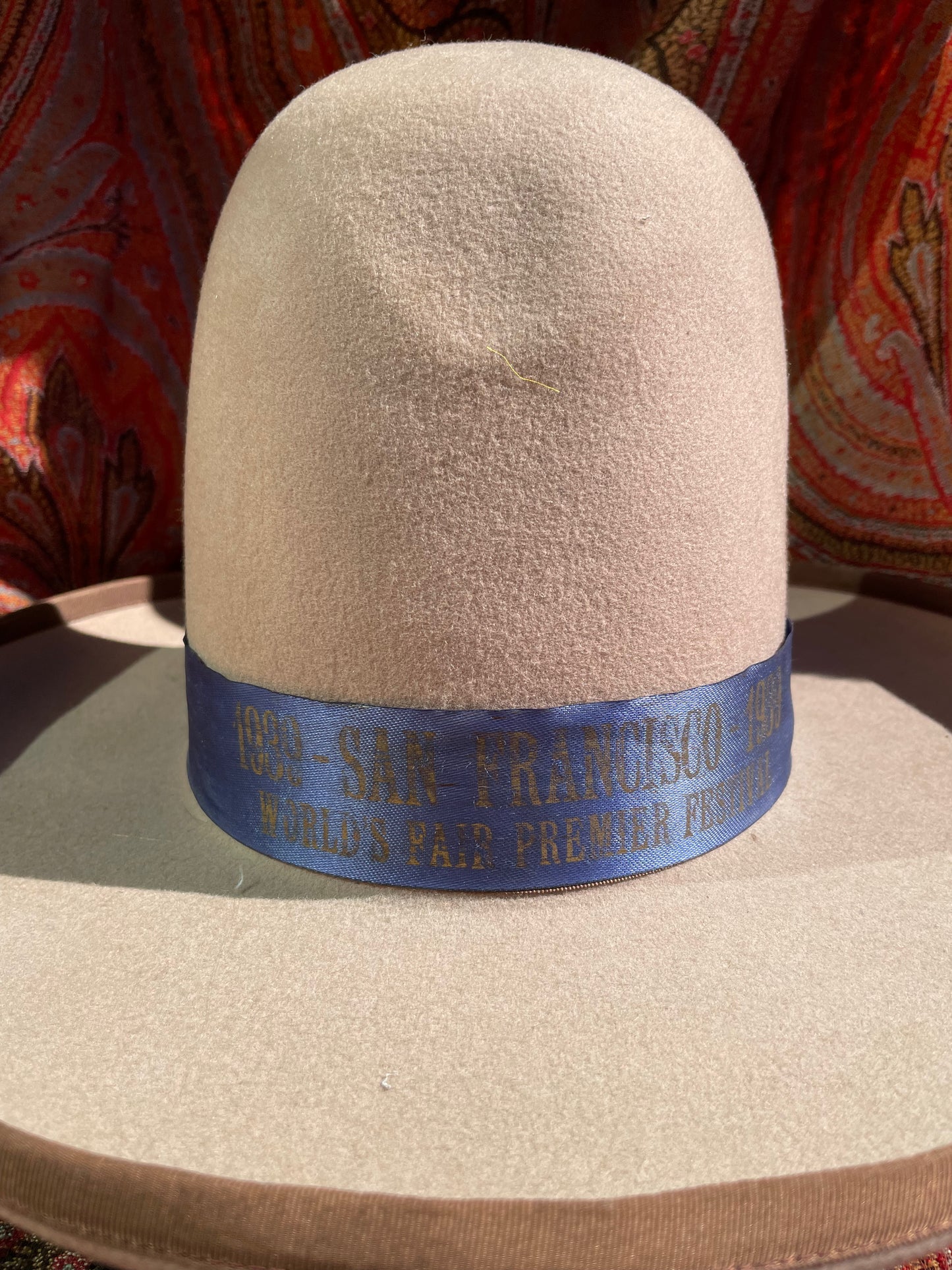 RARE 1939 Open Crown San Francisco World Fair Cowboy Hat