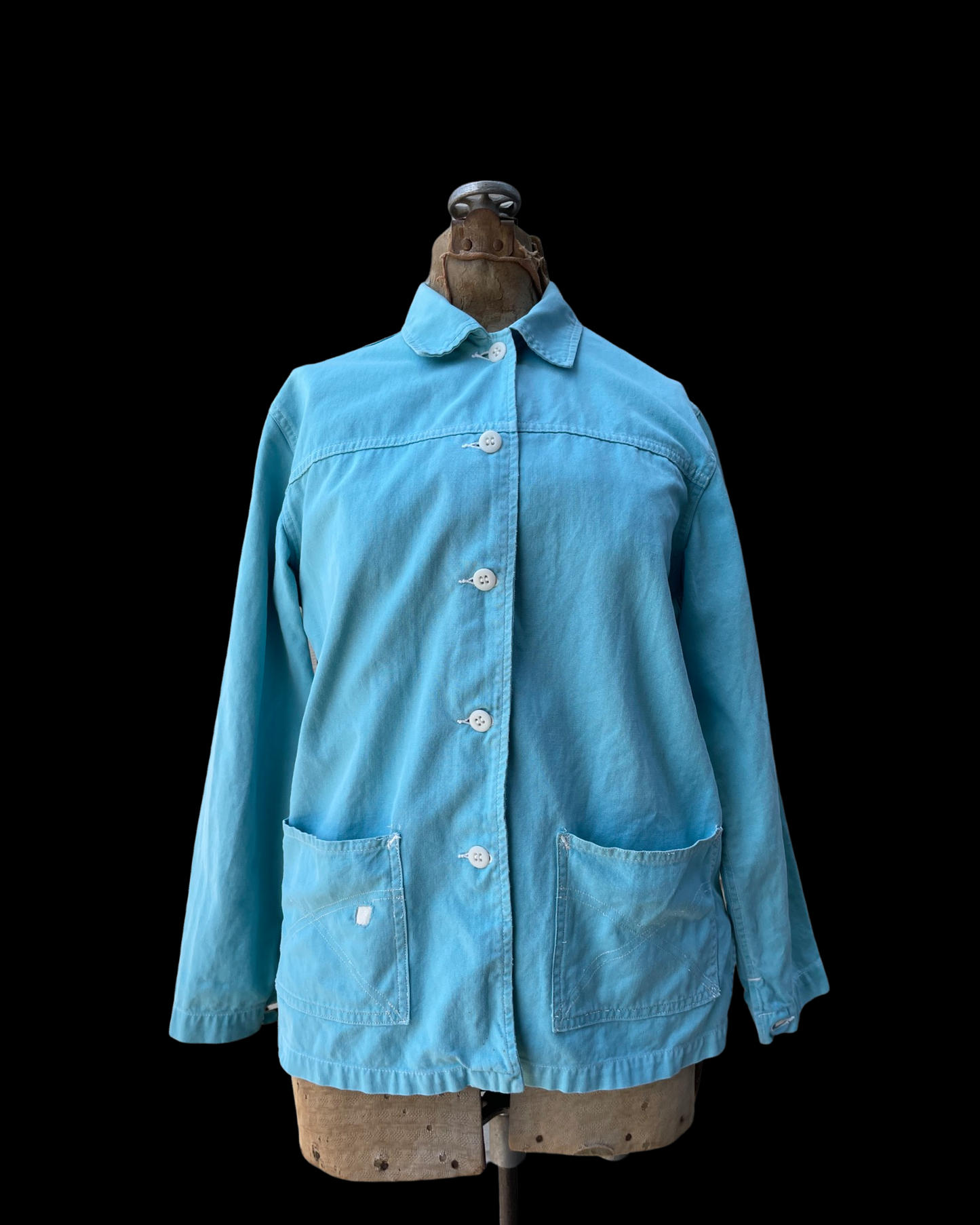 1950s Women's Cornflower Blue 'White Stag' Cotton Sportswear Jacket