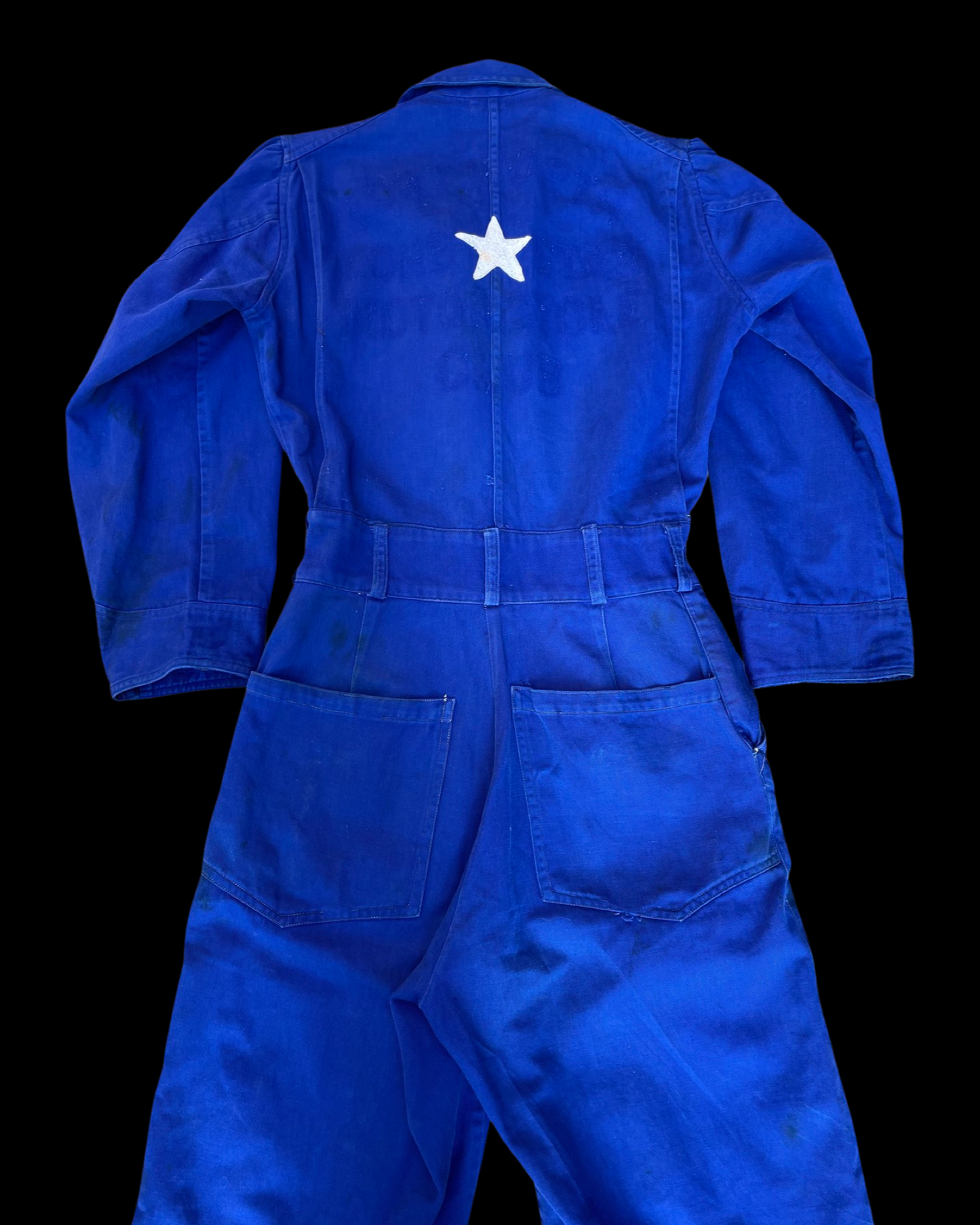 RARE ‘Barnie’( His + Hers ) Chainstiched 1930s/1940s Indigo Motorcycle Coveralls