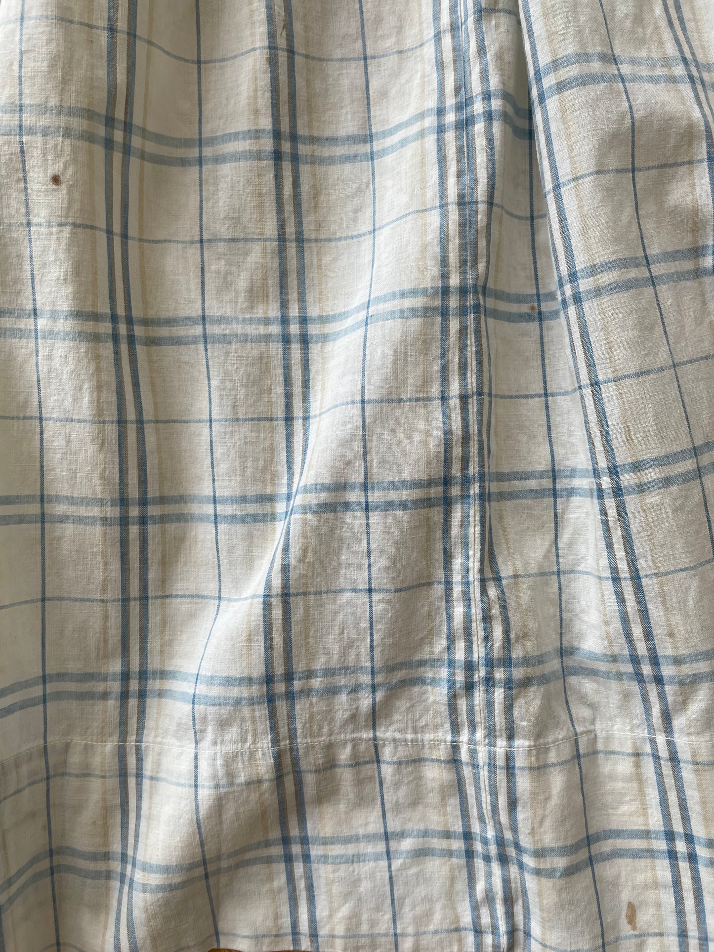 Edwardian Windowpane Cotton Chore Skirt