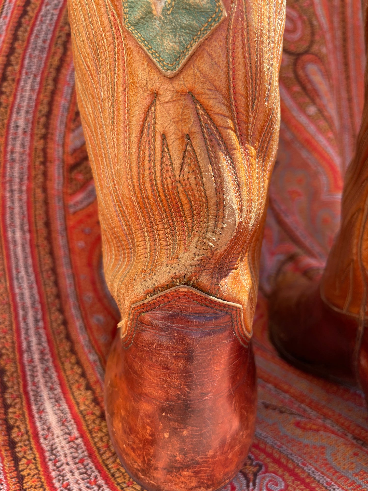 1940s Two Tone PeeWee Cowboy Boots