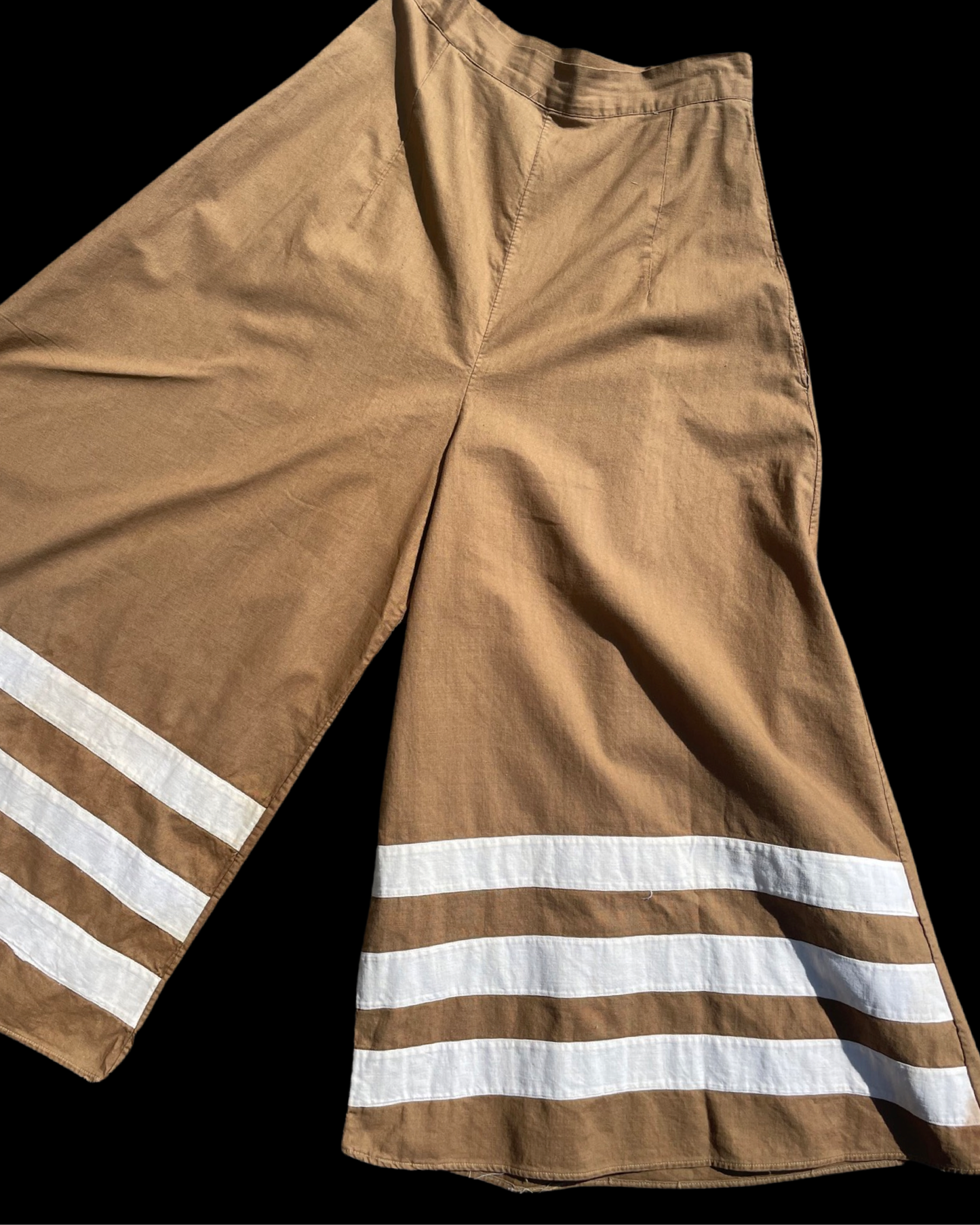 Reserved 1920/30s Striped Cotton Palazzo Beach Pajama Pants