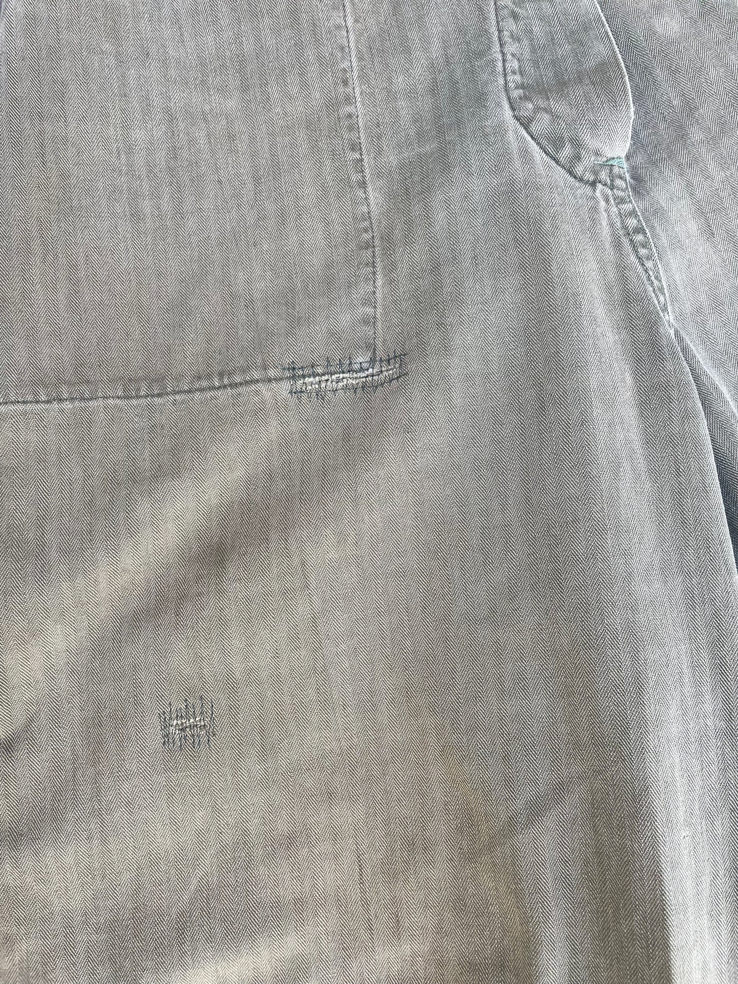 RARE WWII Era Women's Workwear HBT Coveralls Button Back
