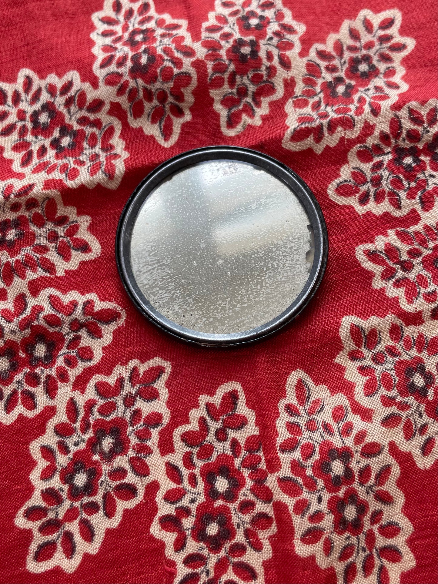 1920s Art Deco Flapper Risqué Celluloid Mirror