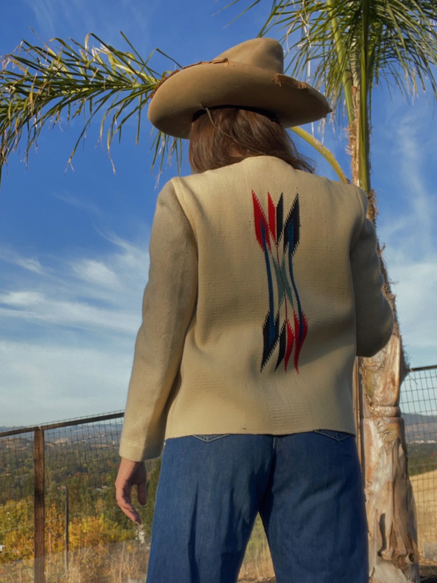 1940s Chimayo Woven & Wool Coat