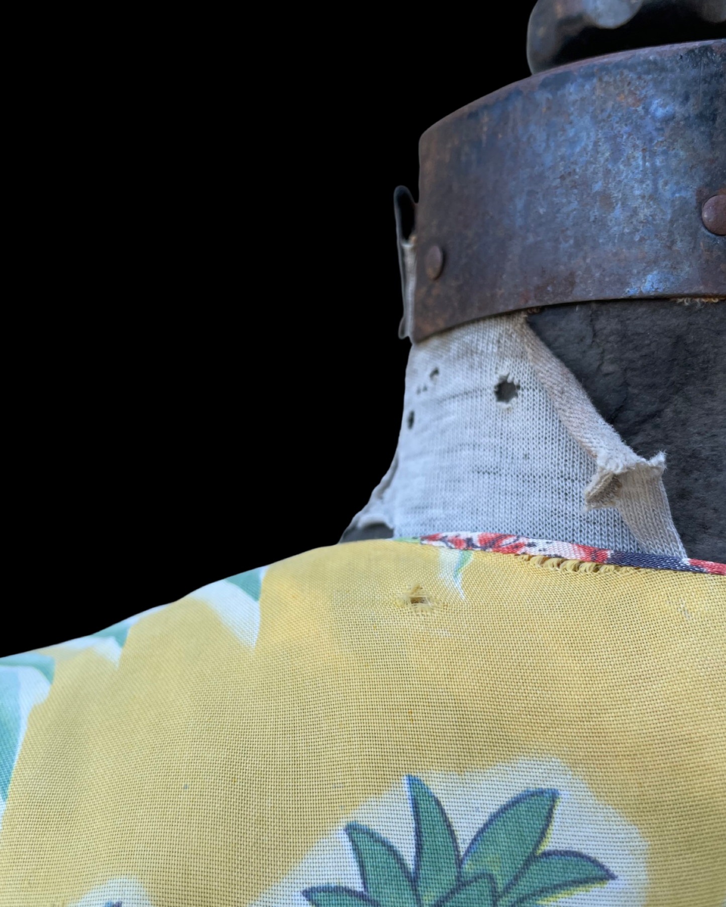 Rare 1940s Hawaiiana Tie Waist Dress