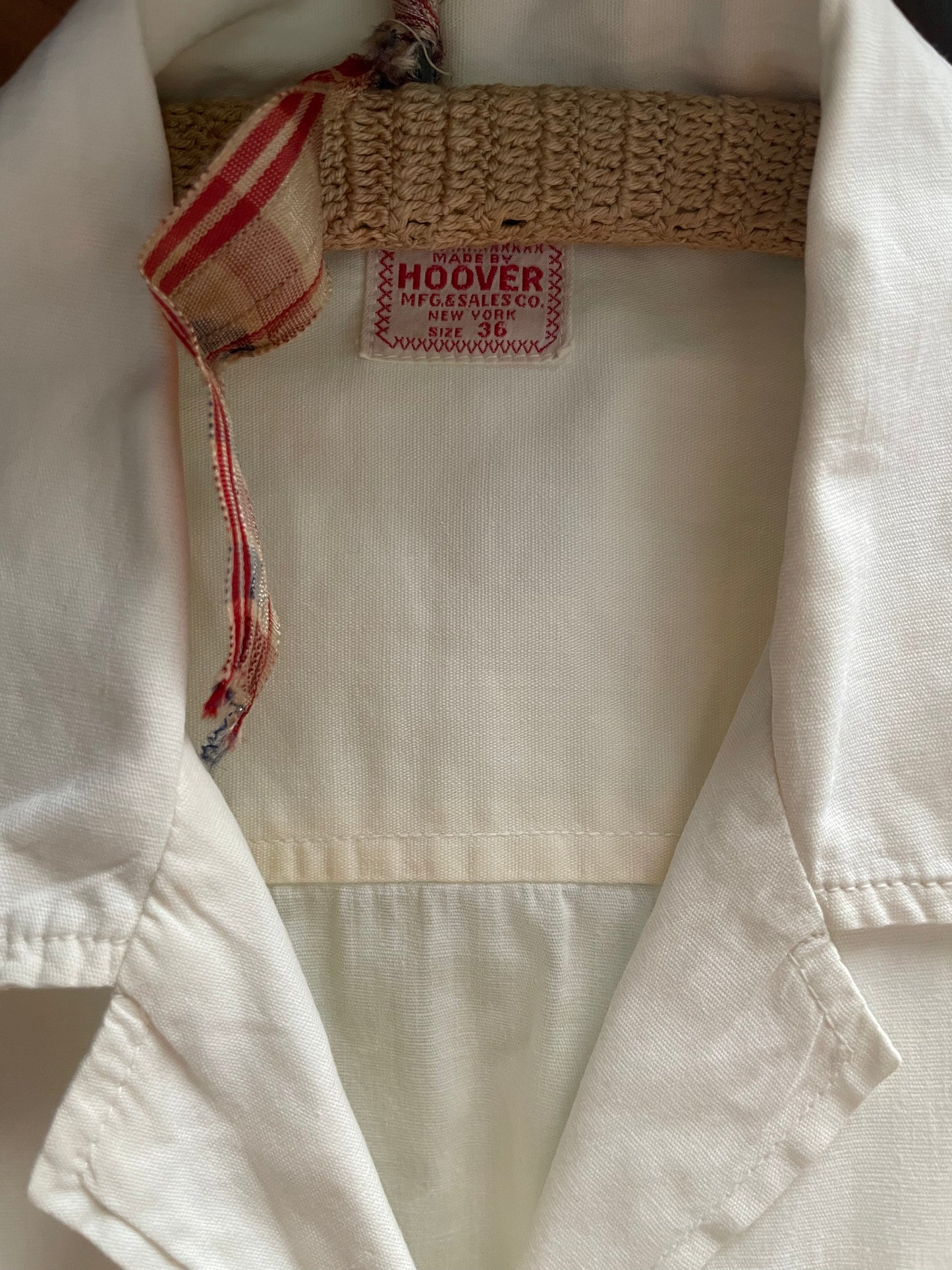 Special "To My Valentine" 1940s Cotton Workwear Blouse * Cat Buttons + Signature*