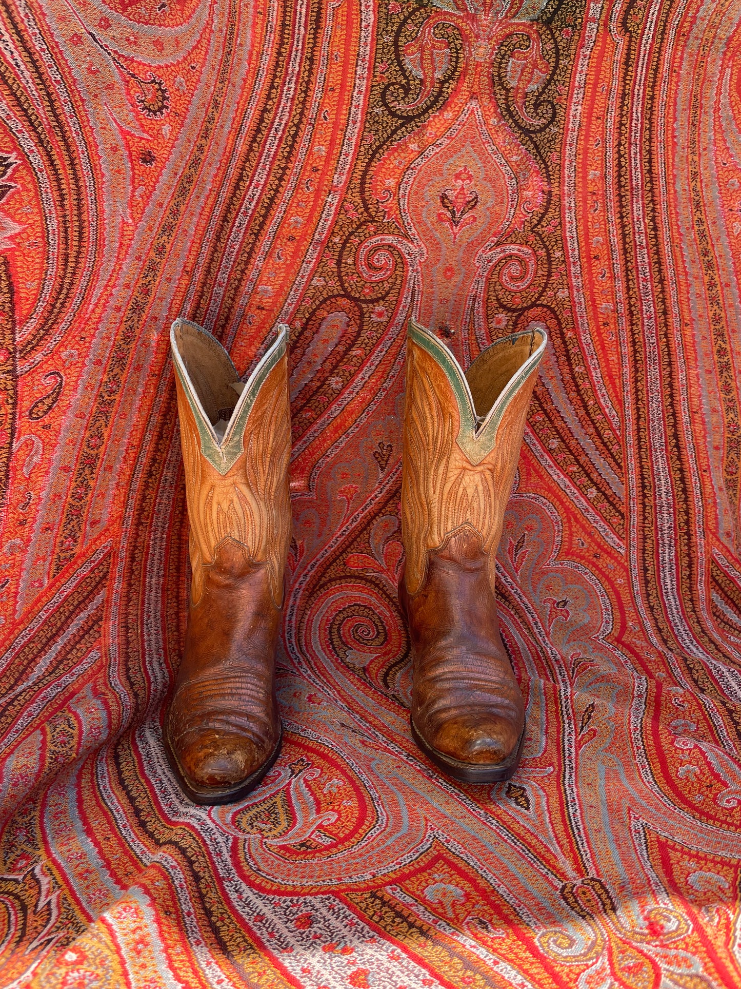 1940s Two Tone PeeWee Cowboy Boots