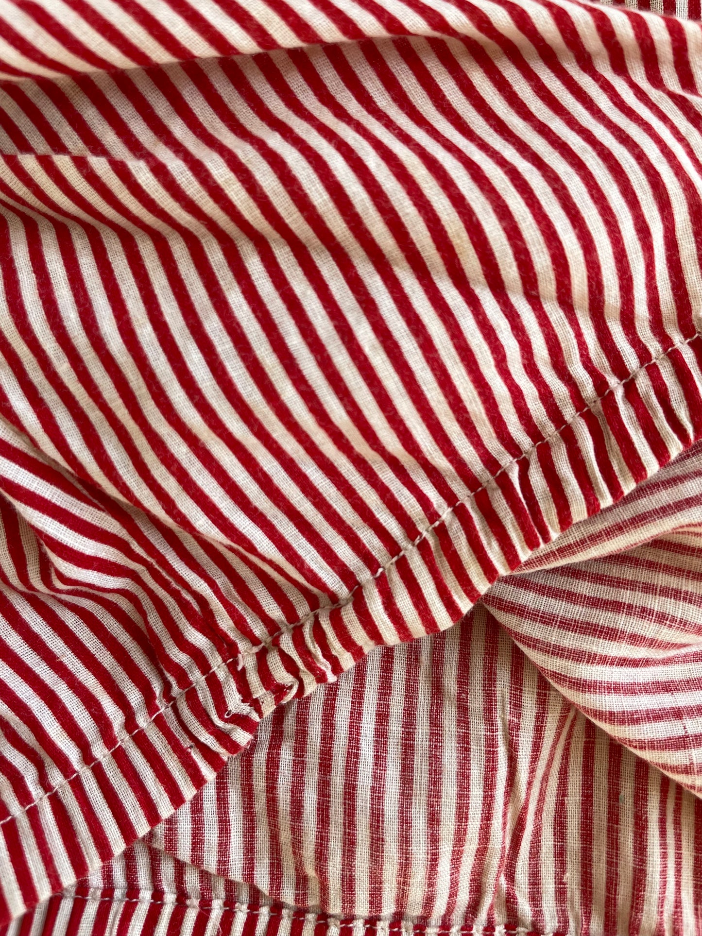 Early 20th Century Candy Striped Cotton Swim/ Playsuit