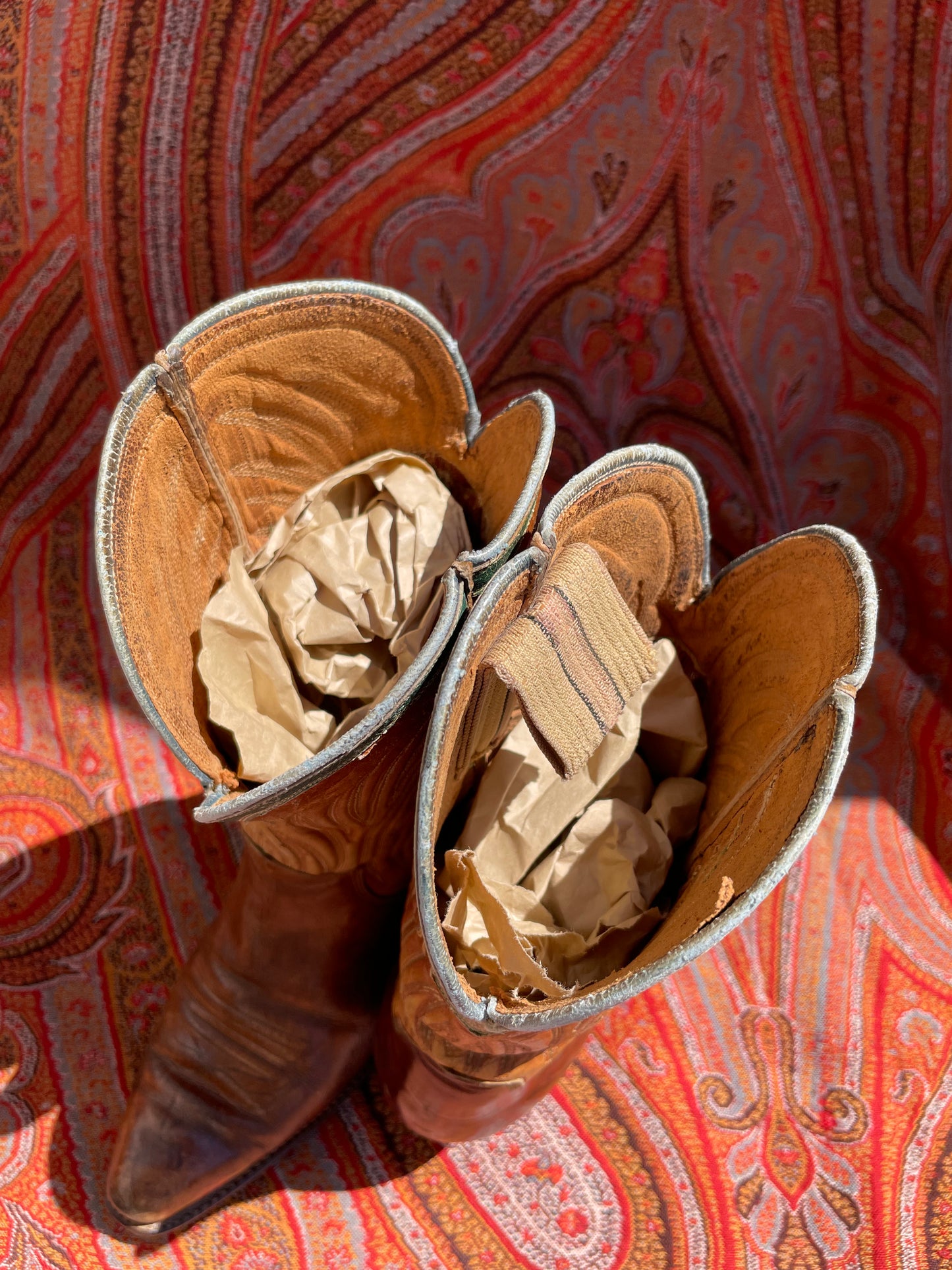 1940s Two Tone PeeWee Cowboy Boots