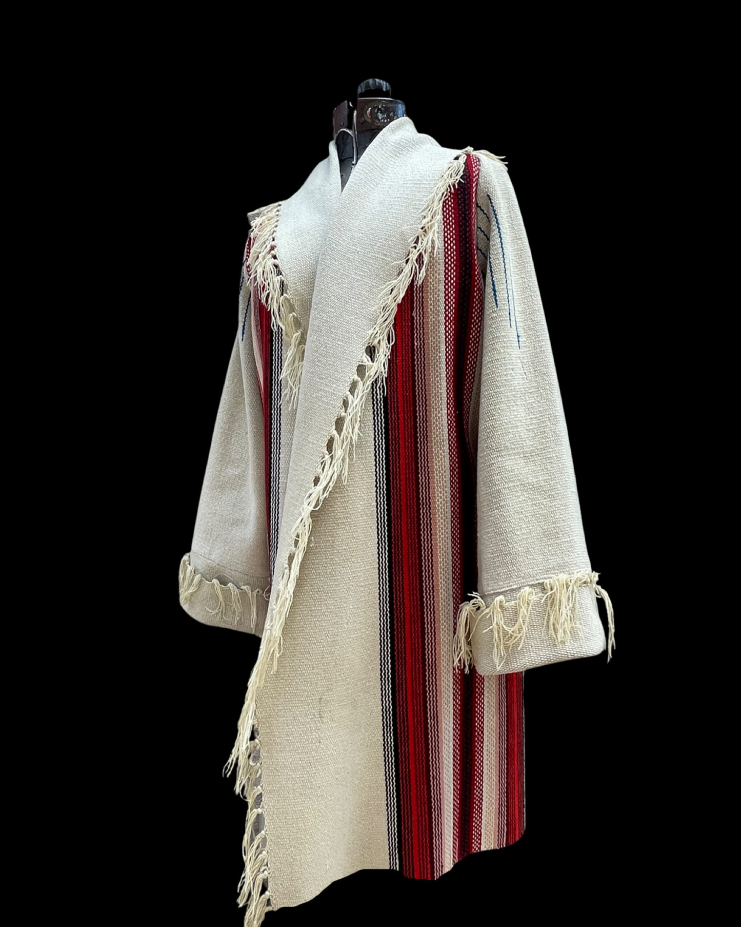 RESERVED Rare 1930s/40s Chimayo Fringe Coat