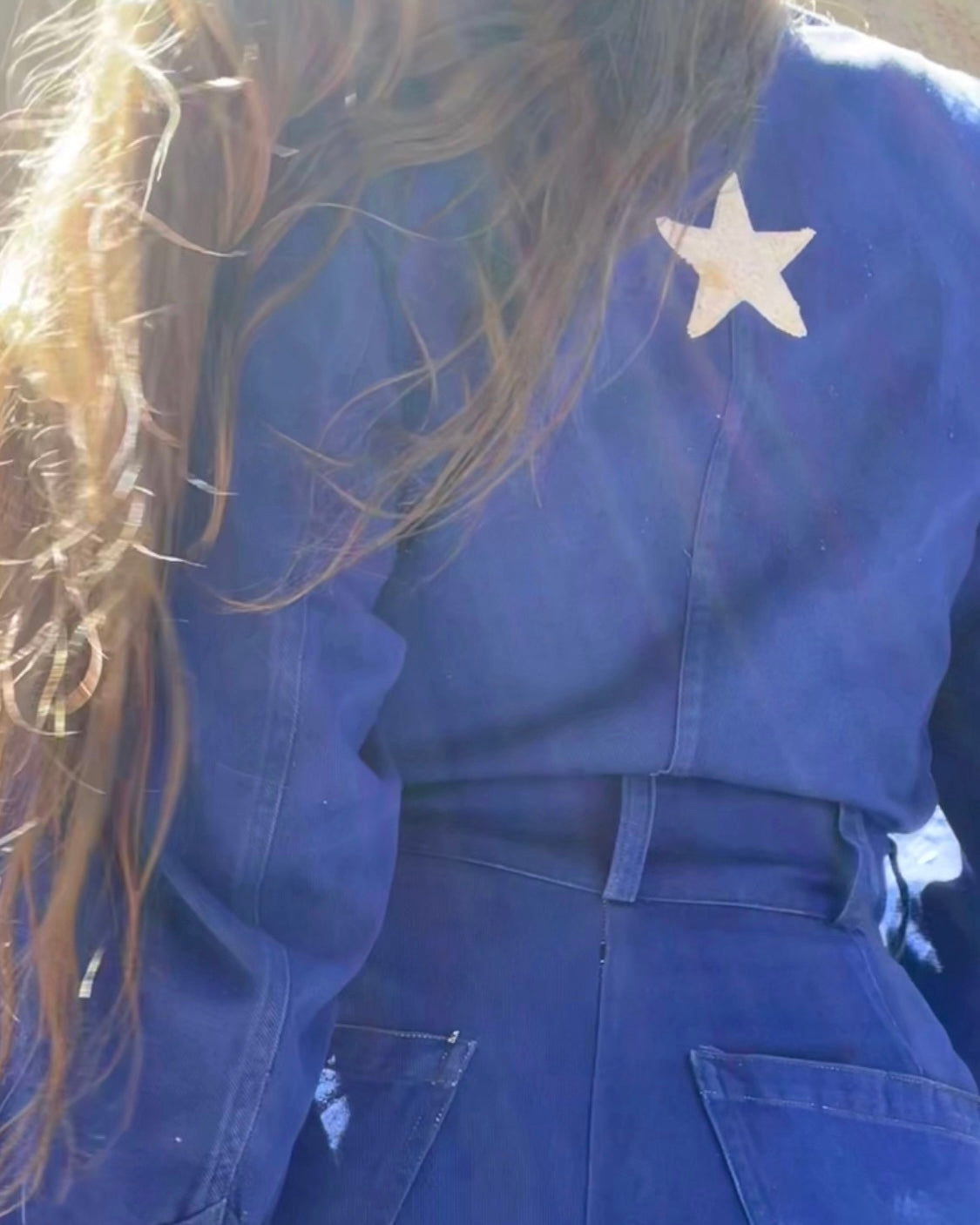 RARE ‘Barnie’( His + Hers ) Chainstiched 1930s/1940s Indigo Motorcycle Coveralls