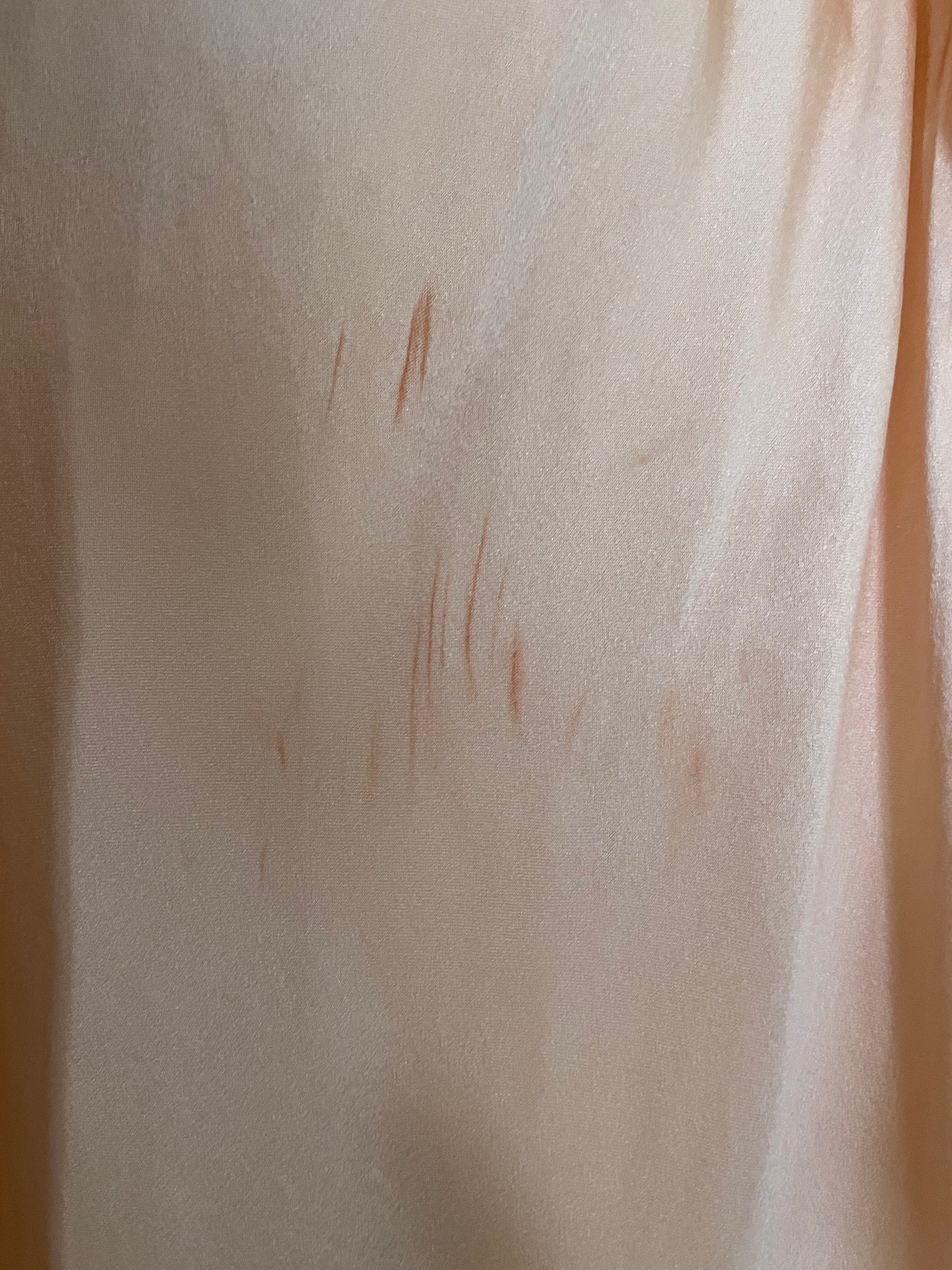 1930s Off The Shoulder Silk & Lace Bias Cut Slip Dress