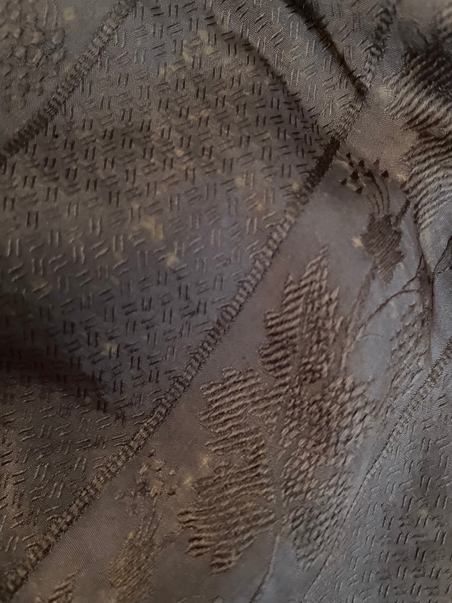 1840s Oak Leaf Silk Bodice
