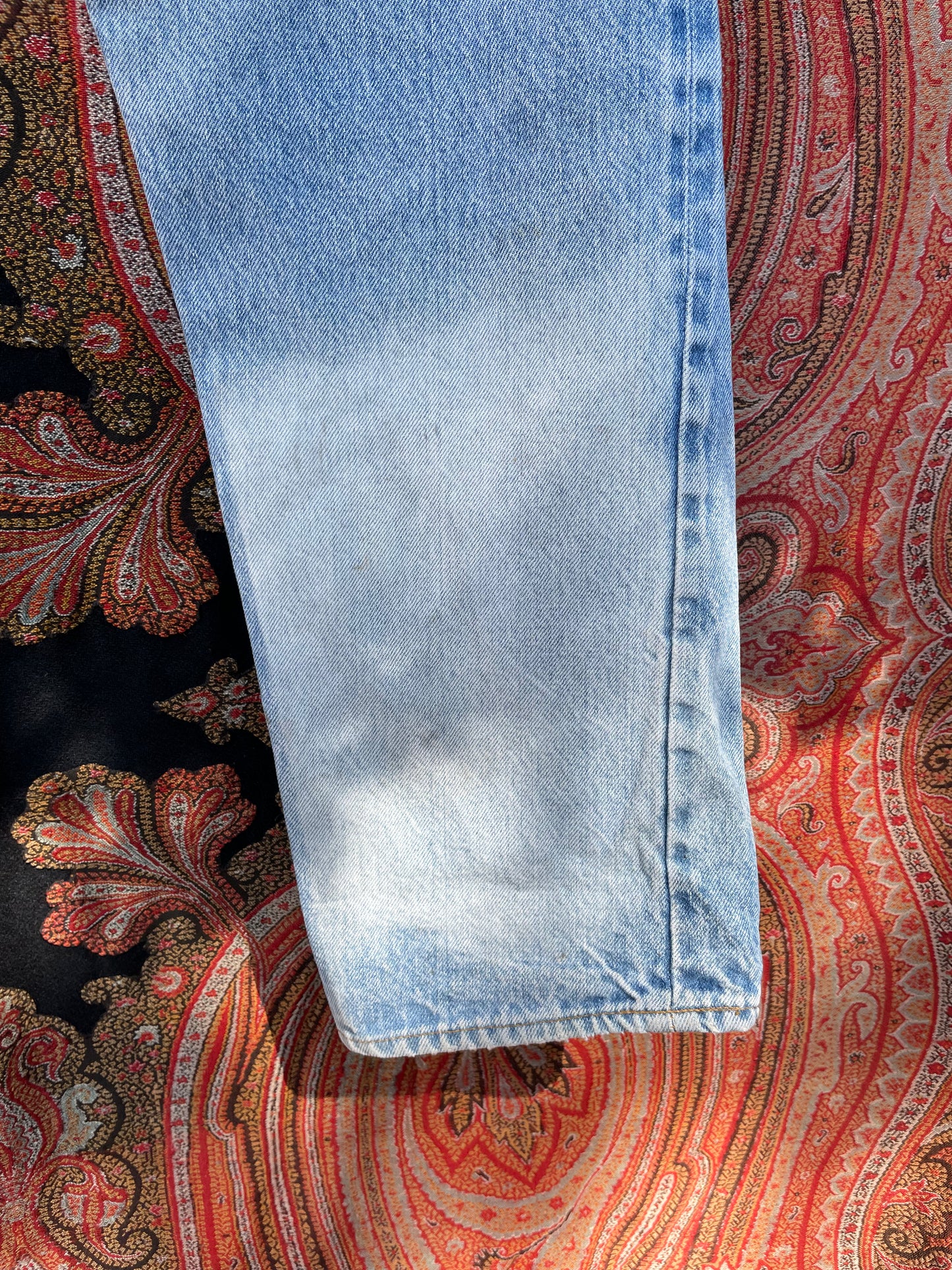 1980s Selvedge Distressed 501 Levis