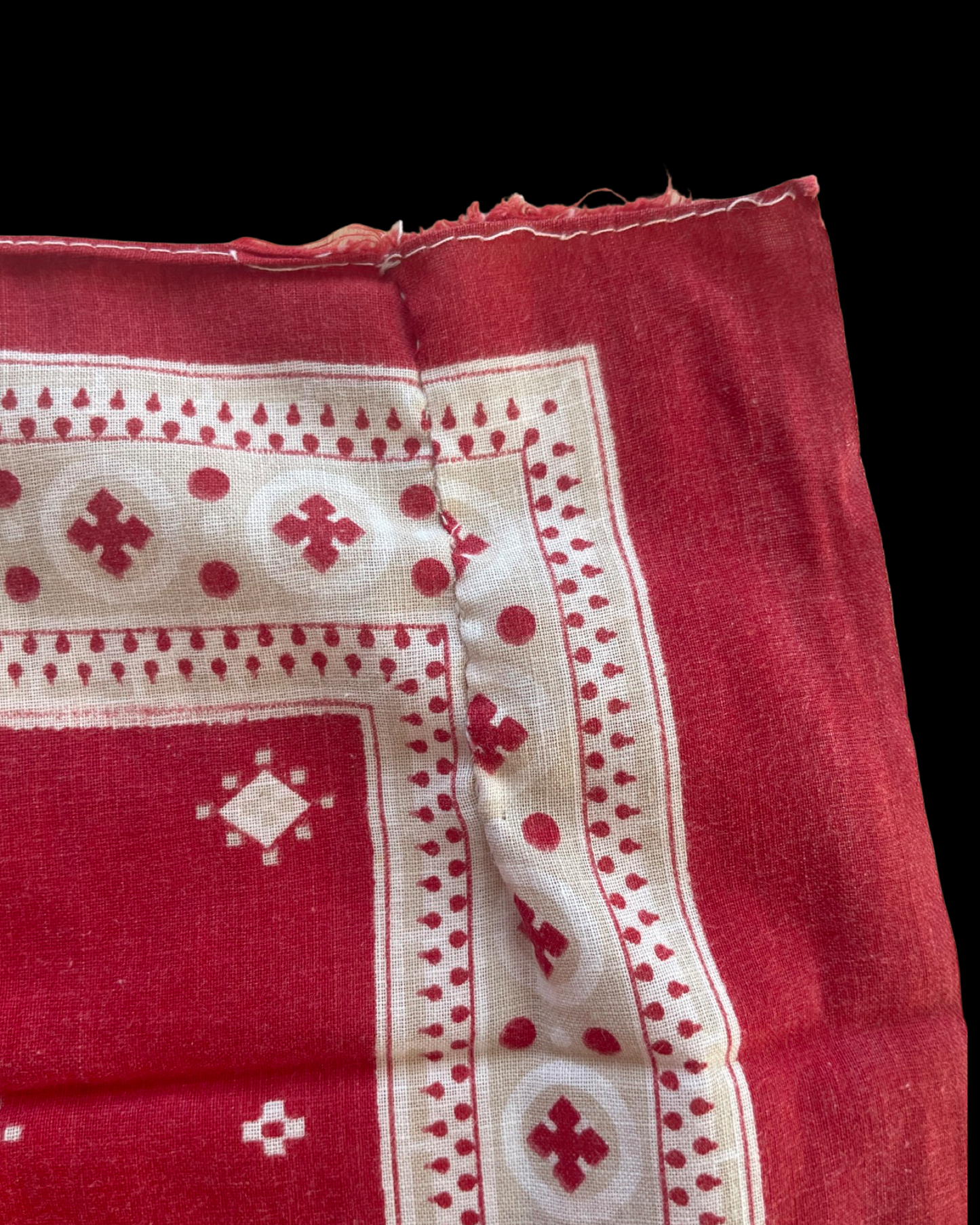 Antique Turkey Red Cotton Bandana