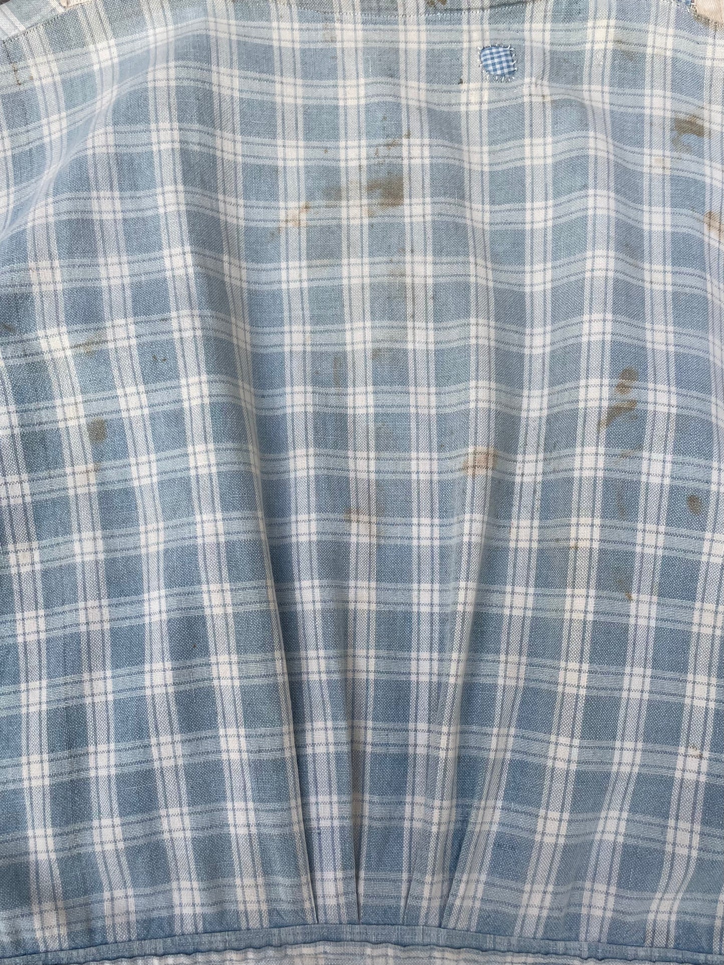 RESERVED RARE 1910s Homespun Gingham Workwear Jumpsuit