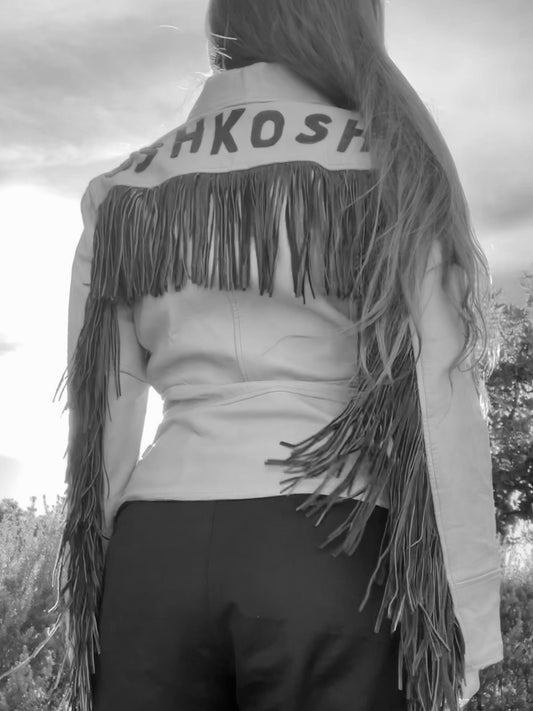 1950s Exaggerated Fringe Leather 'Oshkosh' Jacket