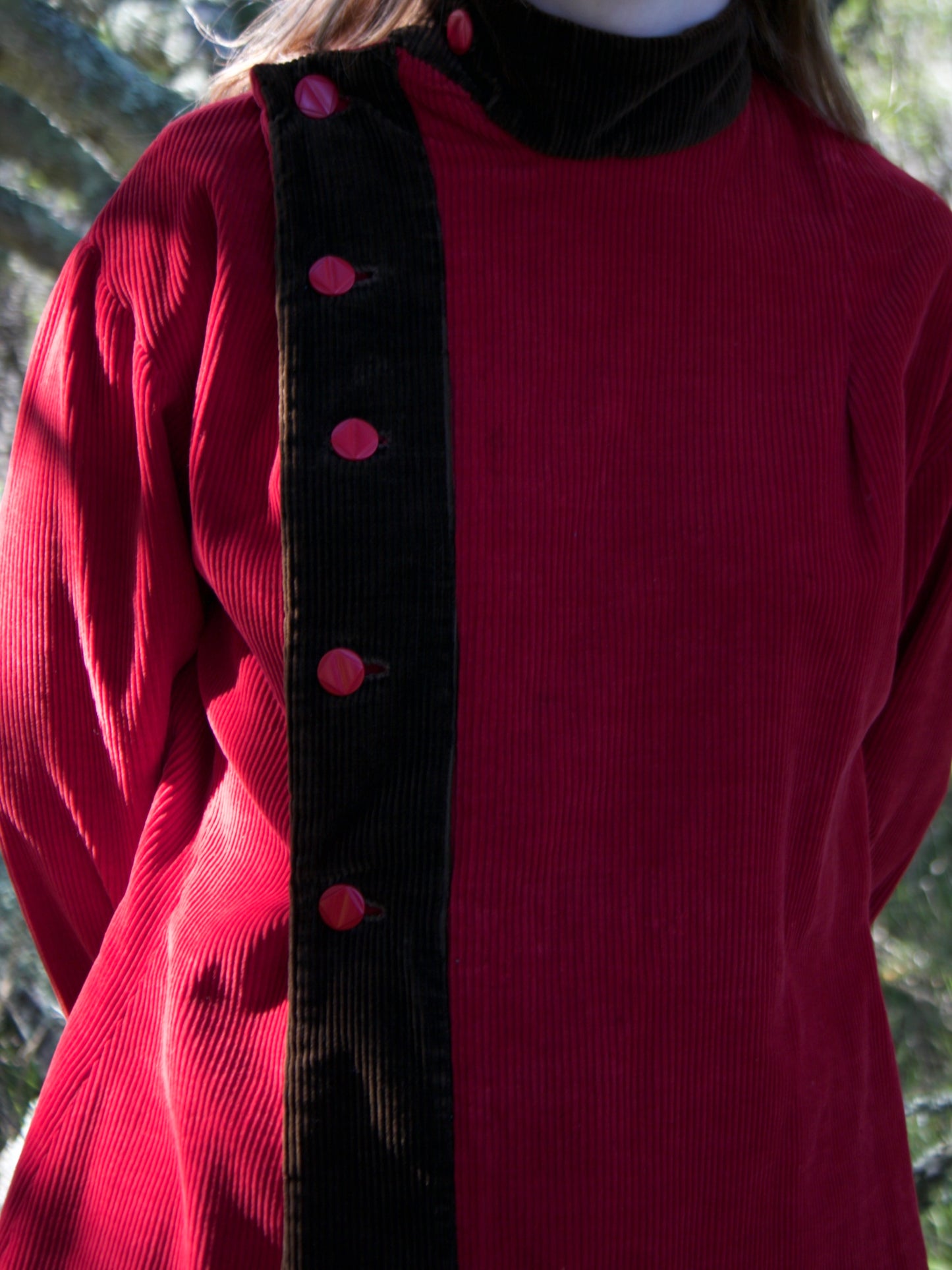 Rare 1930s Wide Wale Corduroy Palazzo Pant & Tunic Set