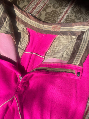 1950s Shocking Pink Panhandle Western Pants