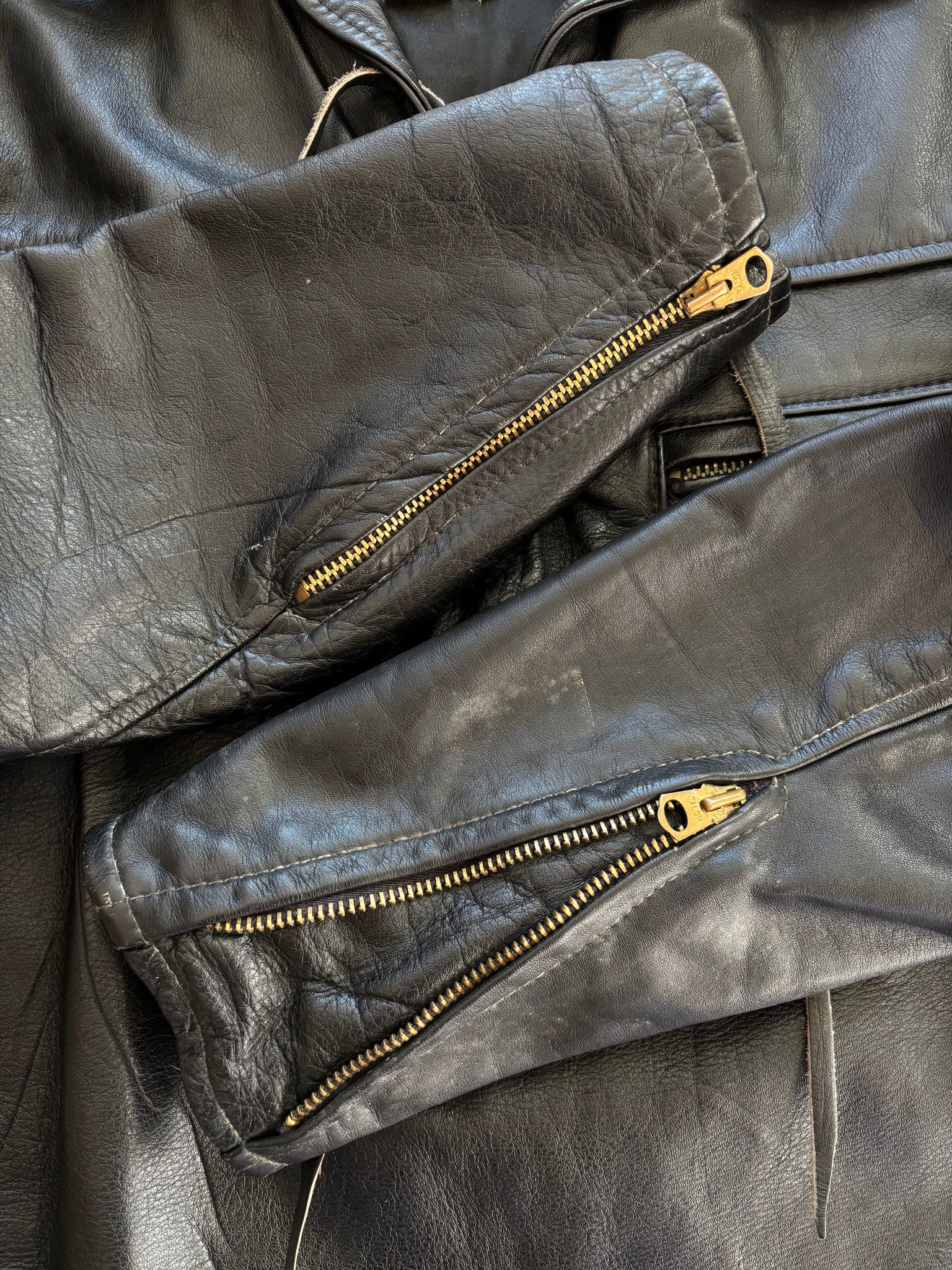 1950 Taubers Horsehide Leather Lace Front Shirt