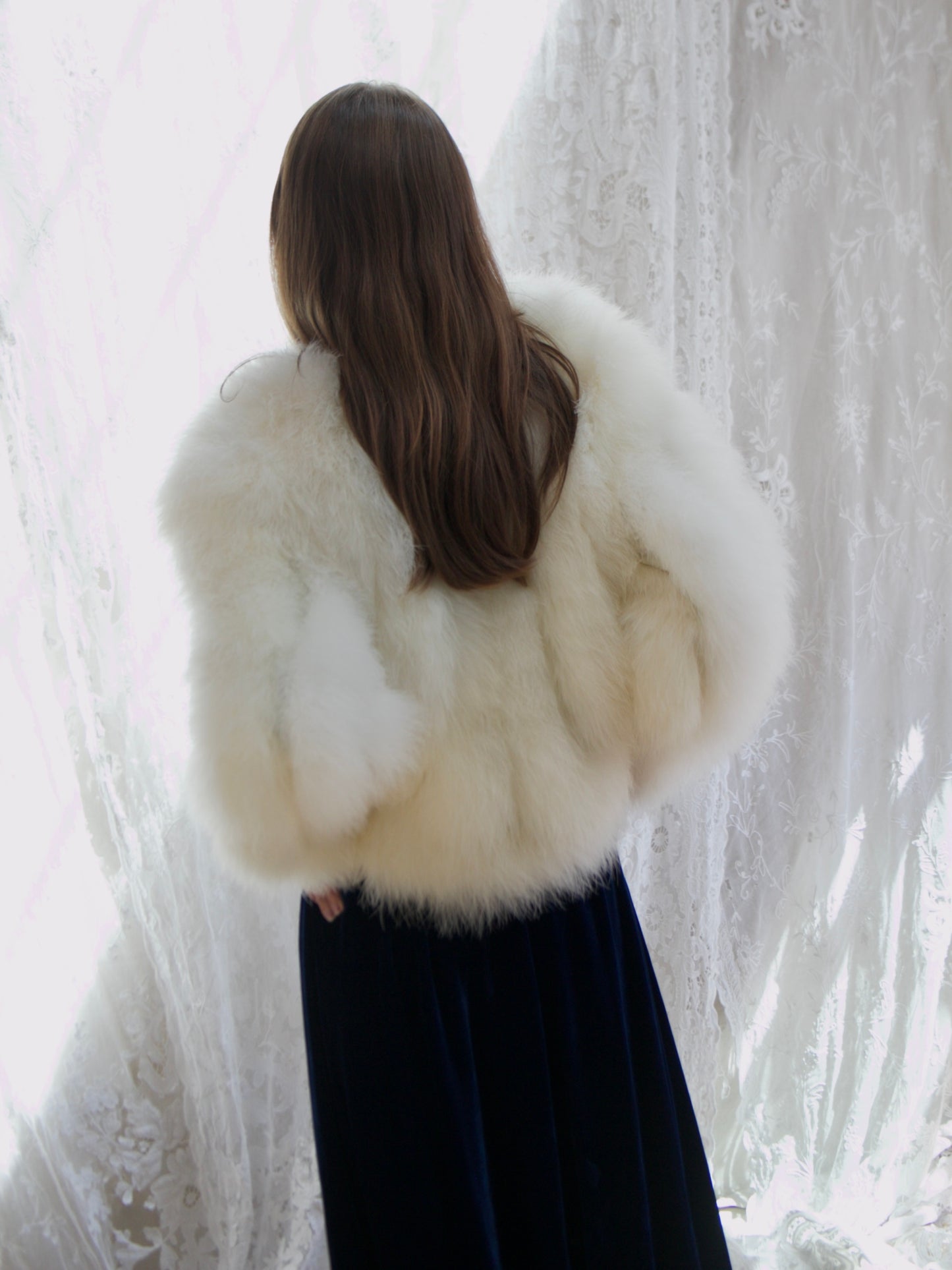 1970s 'I.Magnin' DEADSTOCK Marabou Feather Jacket
