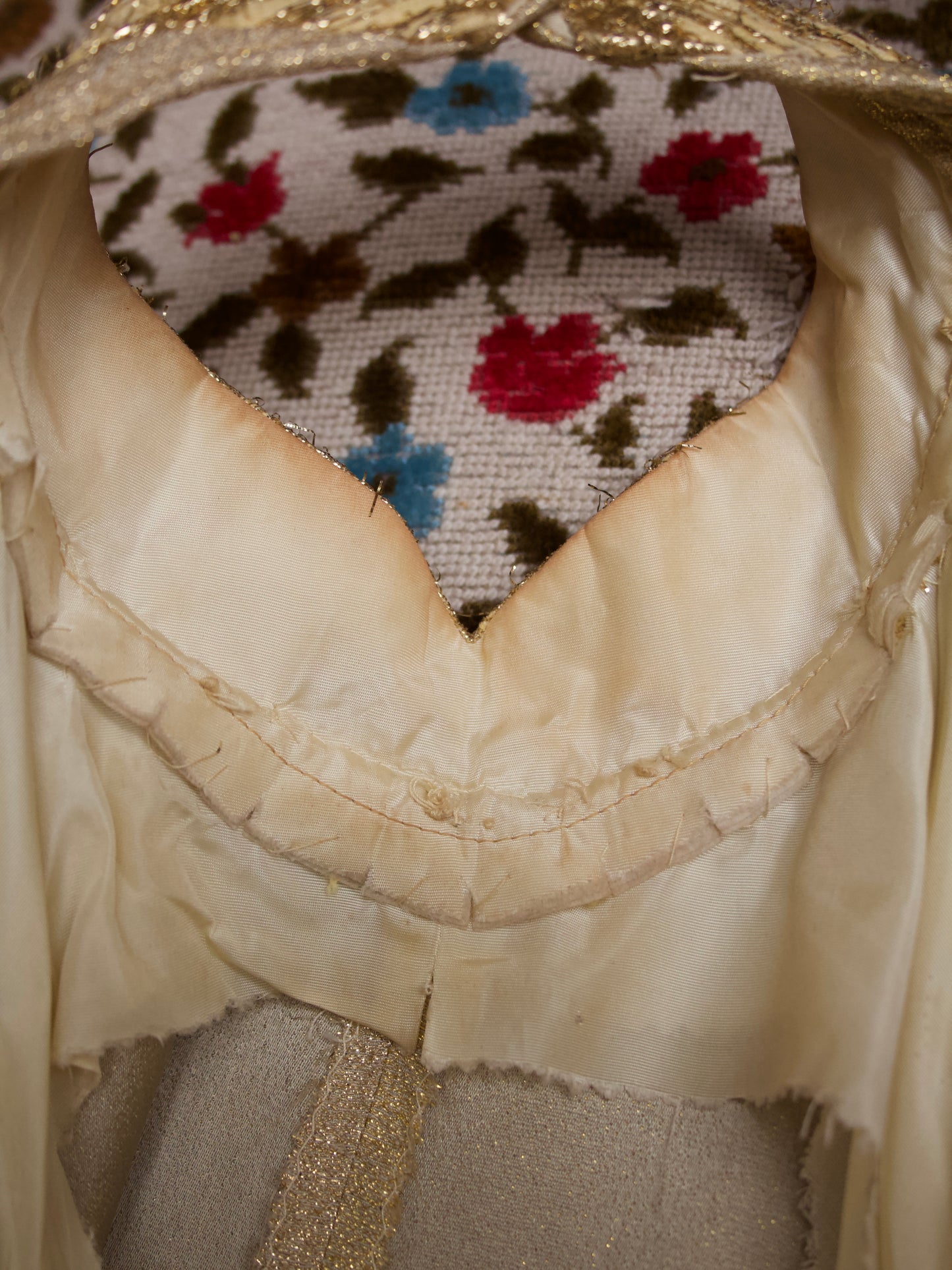 1950s Lurex Palazo Pant Halter Jumpsuit