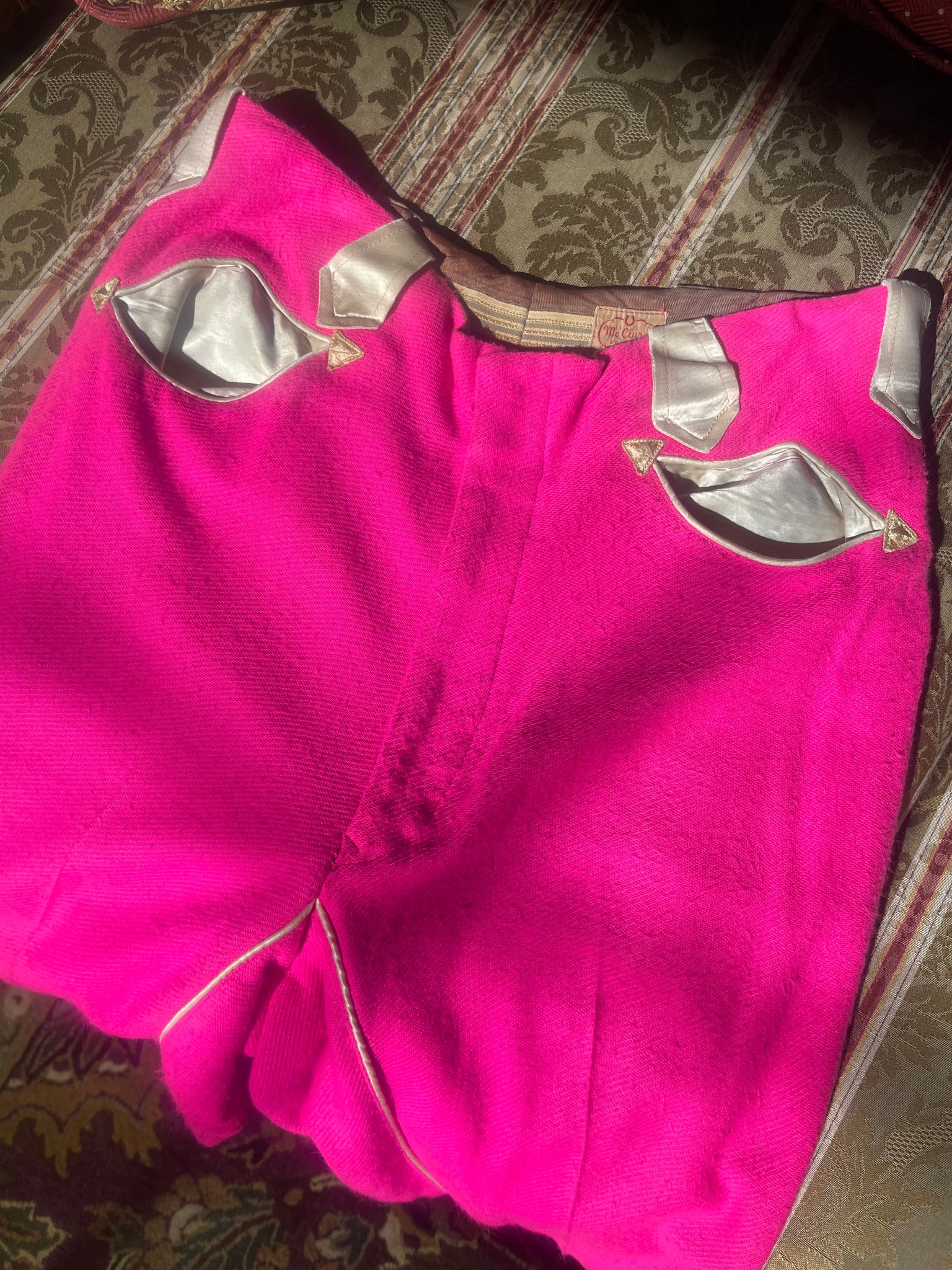 1950s Shocking Pink Panhandle Western Pants