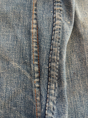 1940s Unlabeled Button Fly Workwear Denim