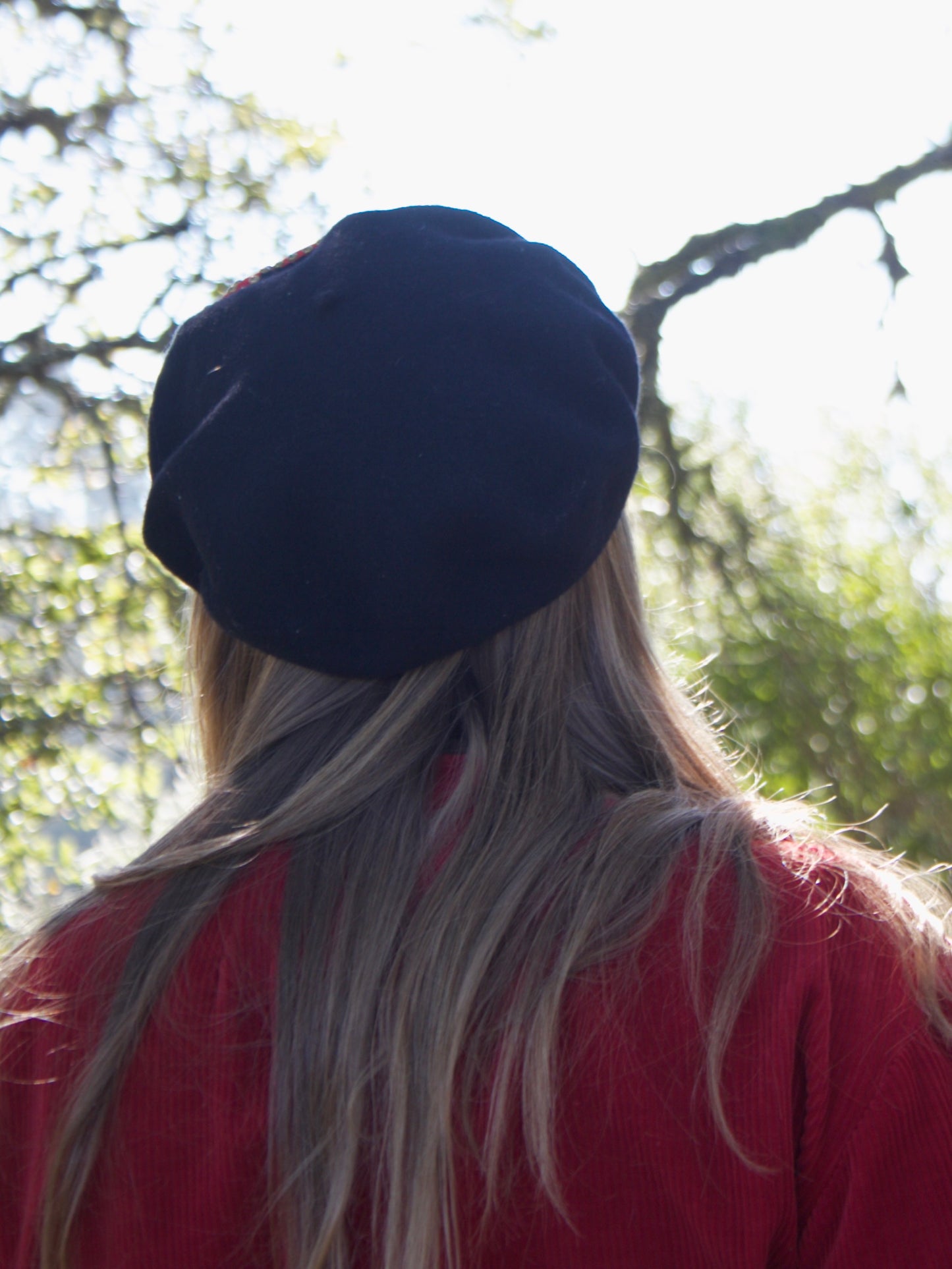 1960s Made In France 'Arrow in the Heart' Studded Wool Beret