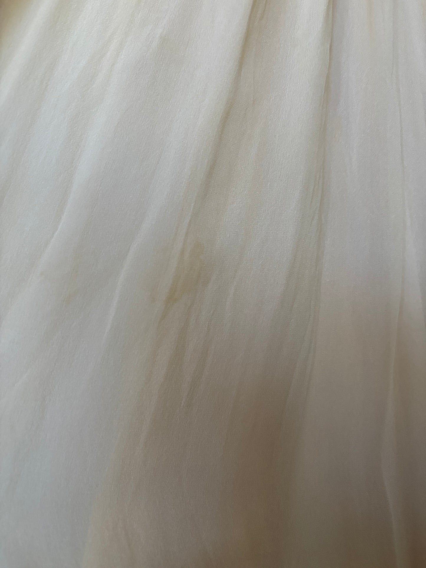 Rare 1947 Custom Hand Made Chiffon Lace Ribbonwork Peignoir