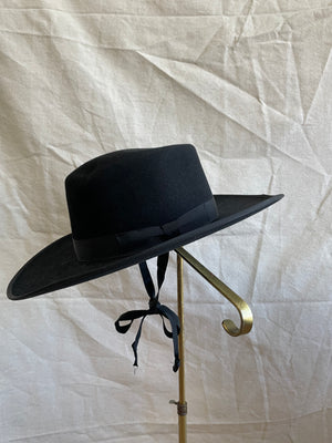 1940s/1950s 'Tardan Paris Sombreros' Fur Felt Riding Chinstrap Hat