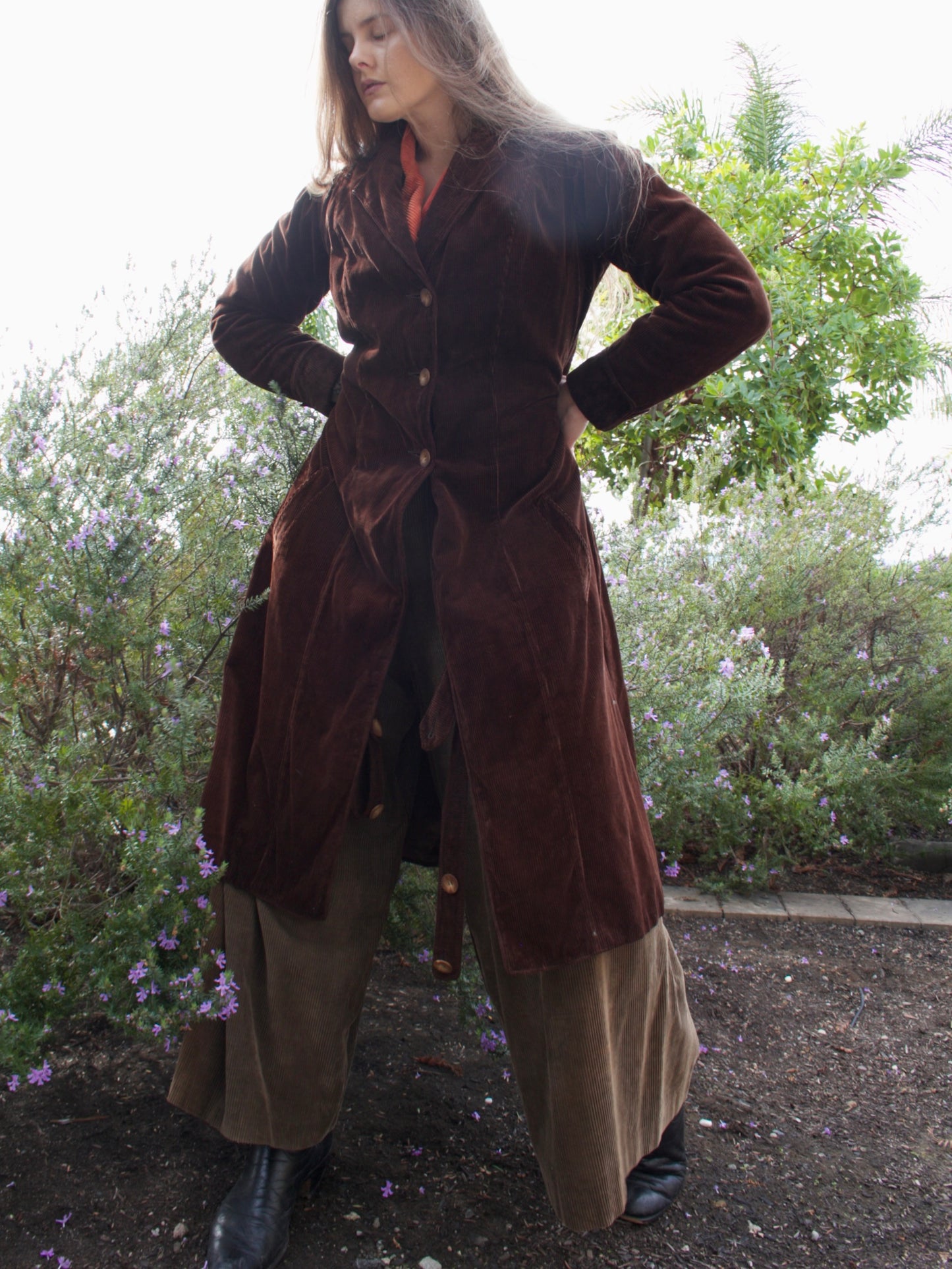 Antique 1900's Edwardian Corduroy Riding Habit Coat