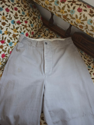 1950s Gray Button Fly Chinos
