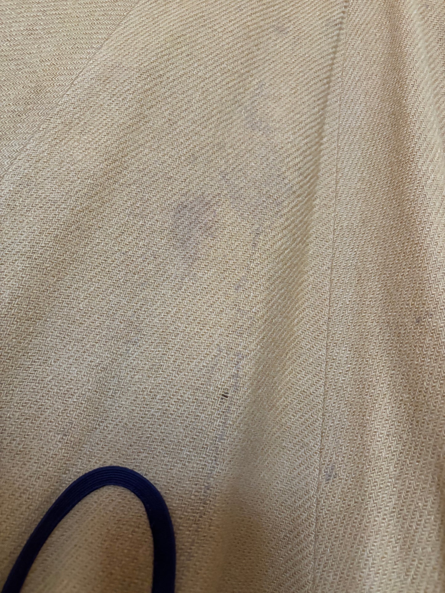 1950s Marigold Wool W* Looped Trim Circle Skirt