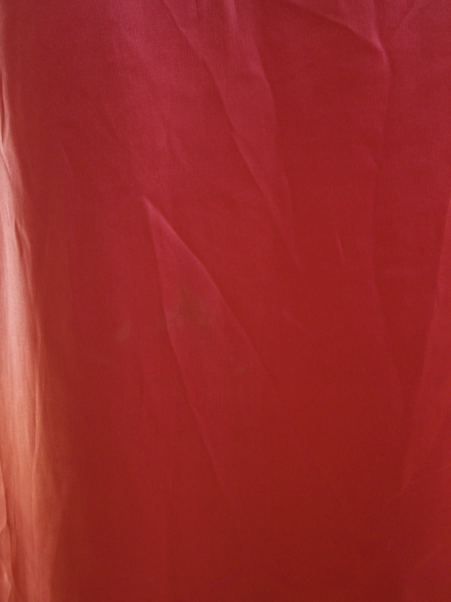 Antique 1920s Day-Glo Neon Coral Kimono Sleeve Silk Frog Closure Robe