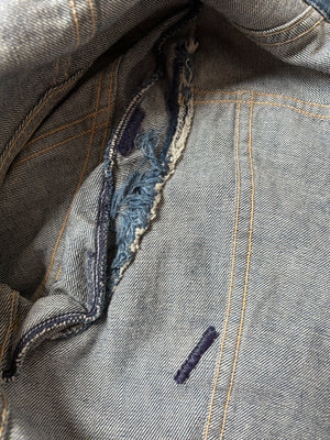 1950s Blue Bell Wrangler Pleat Front Denim Jacket