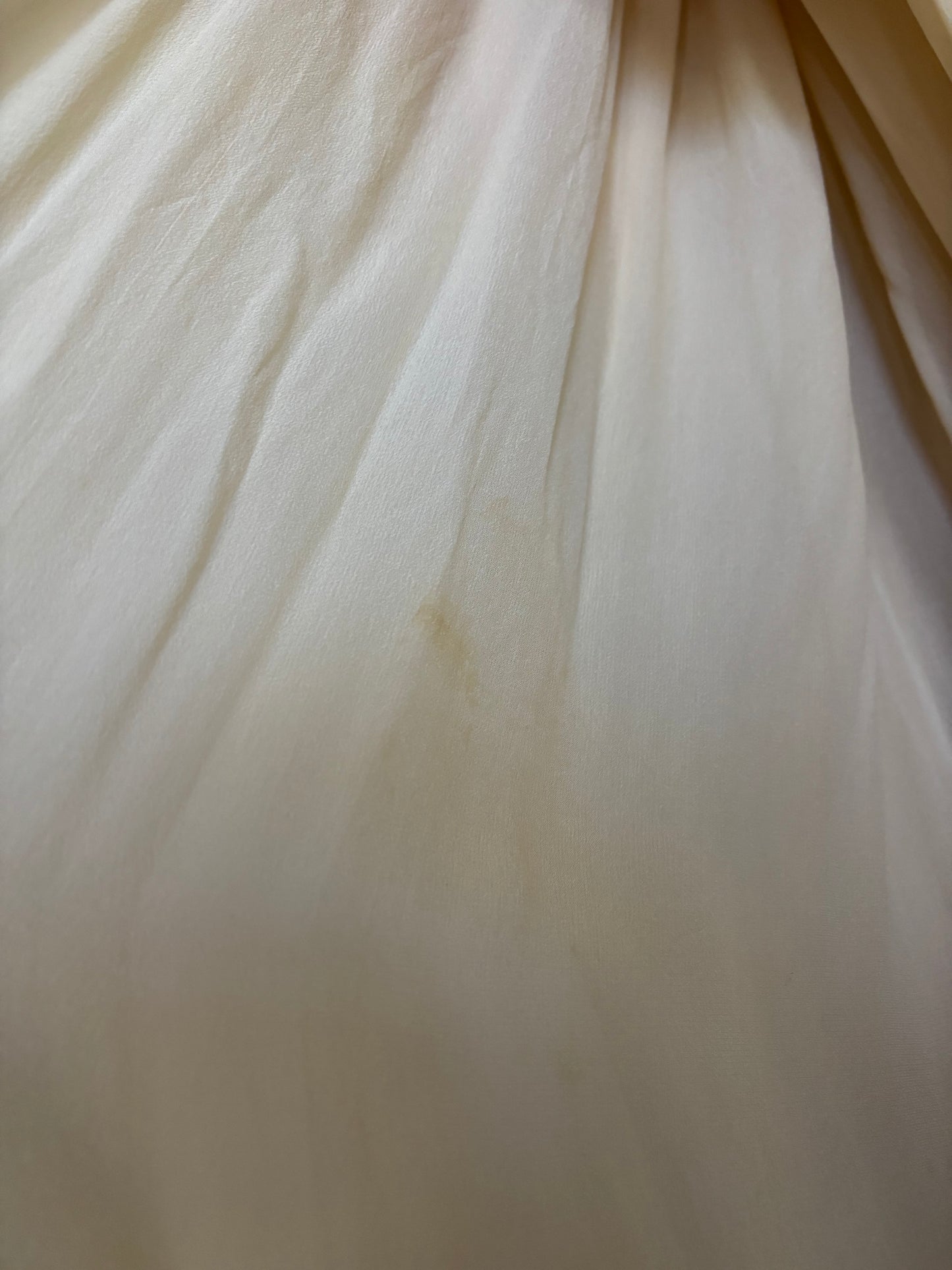 Rare 1947 Custom Hand Made Chiffon Lace Ribbonwork Peignoir