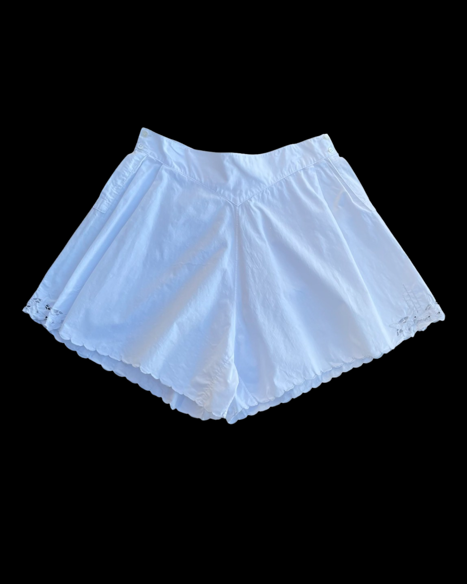 Edwardian Side Button Cotton Tap Shorts/ Bloomers