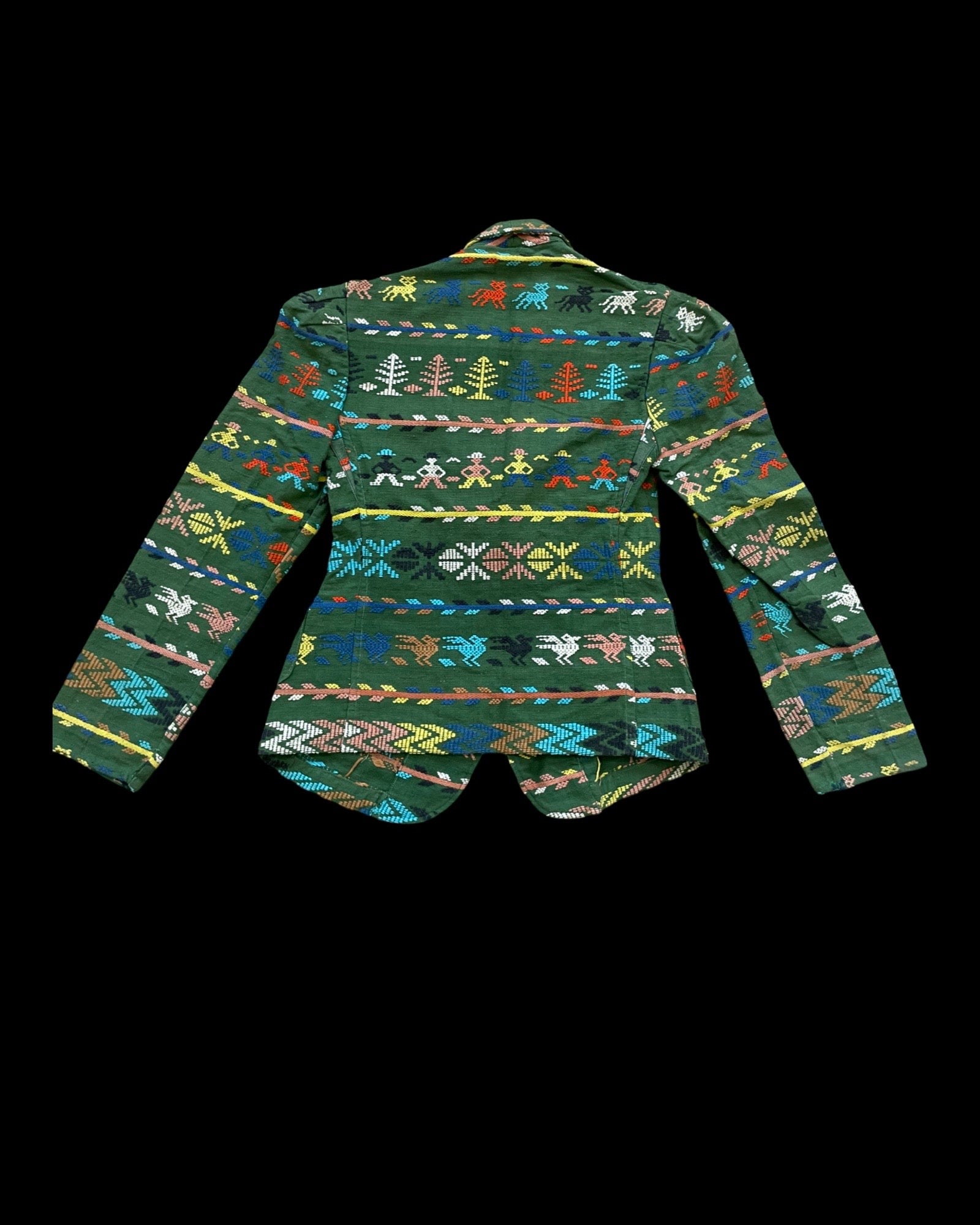 1930s Guatemalan Woven Puff Sleeve Jacket