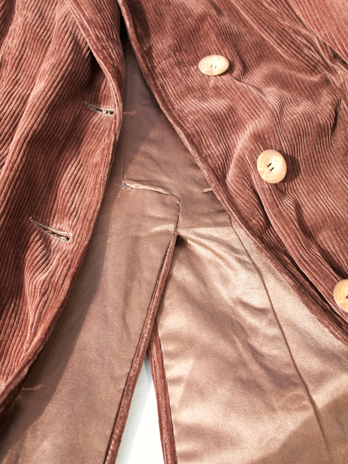 Antique 1900's Edwardian Corduroy Riding Habit Coat