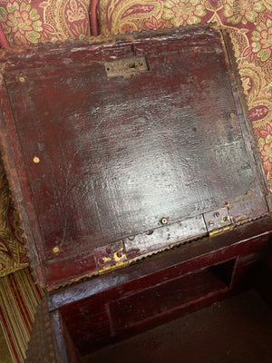 Antique 19th Century Chip Carved Tramp Art Keepsake Box loo