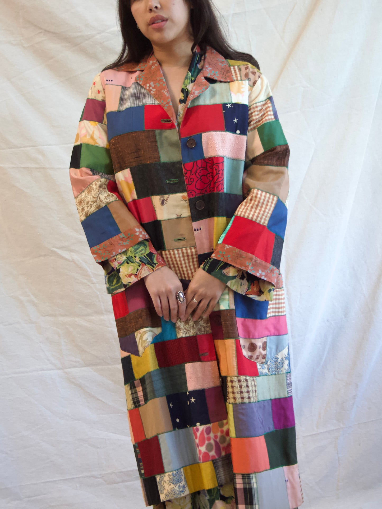 1950s/60s Patchwork Crazy Quilt Coat