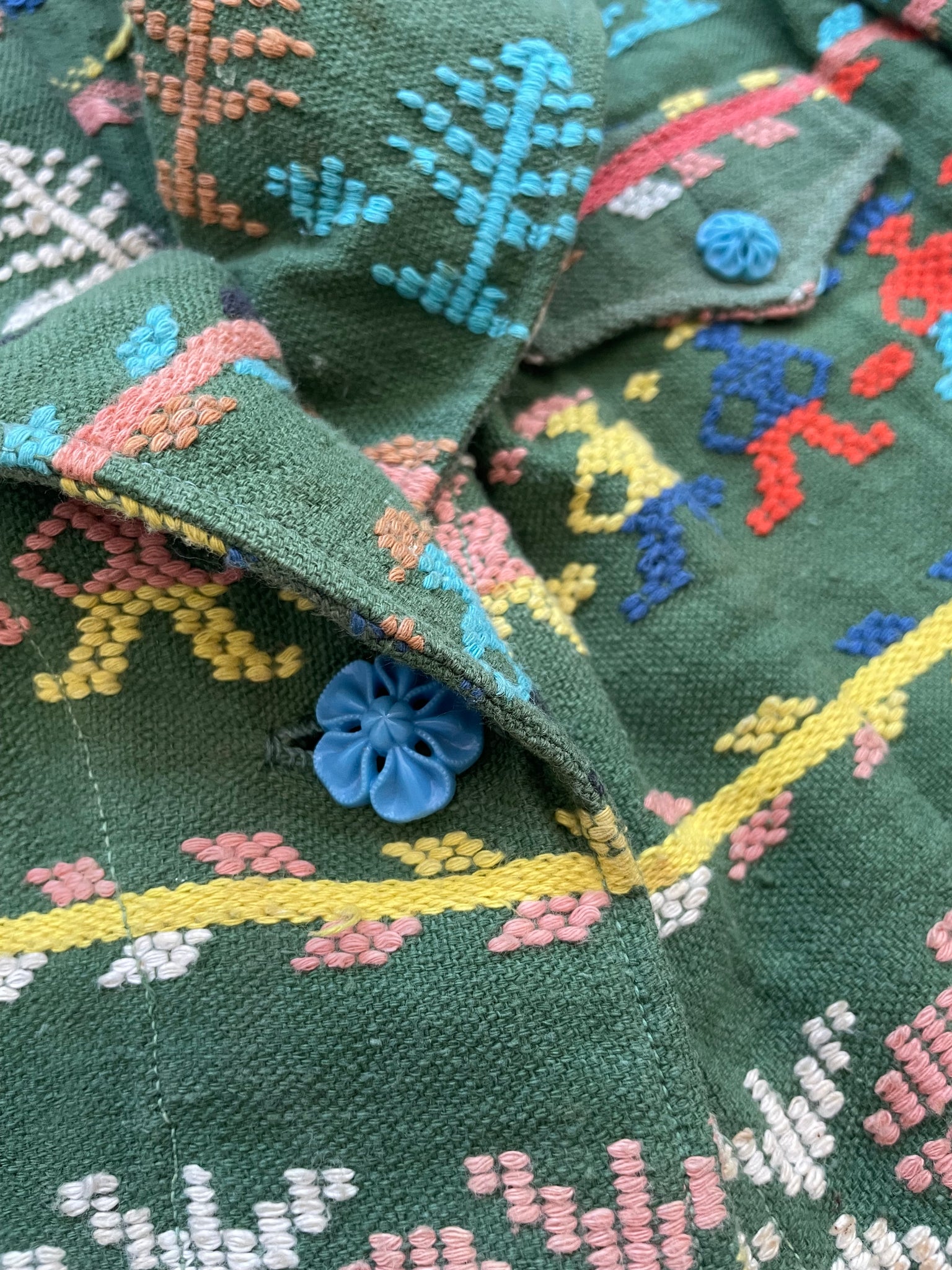 1930s Guatemalan Woven Puff Sleeve Jacket
