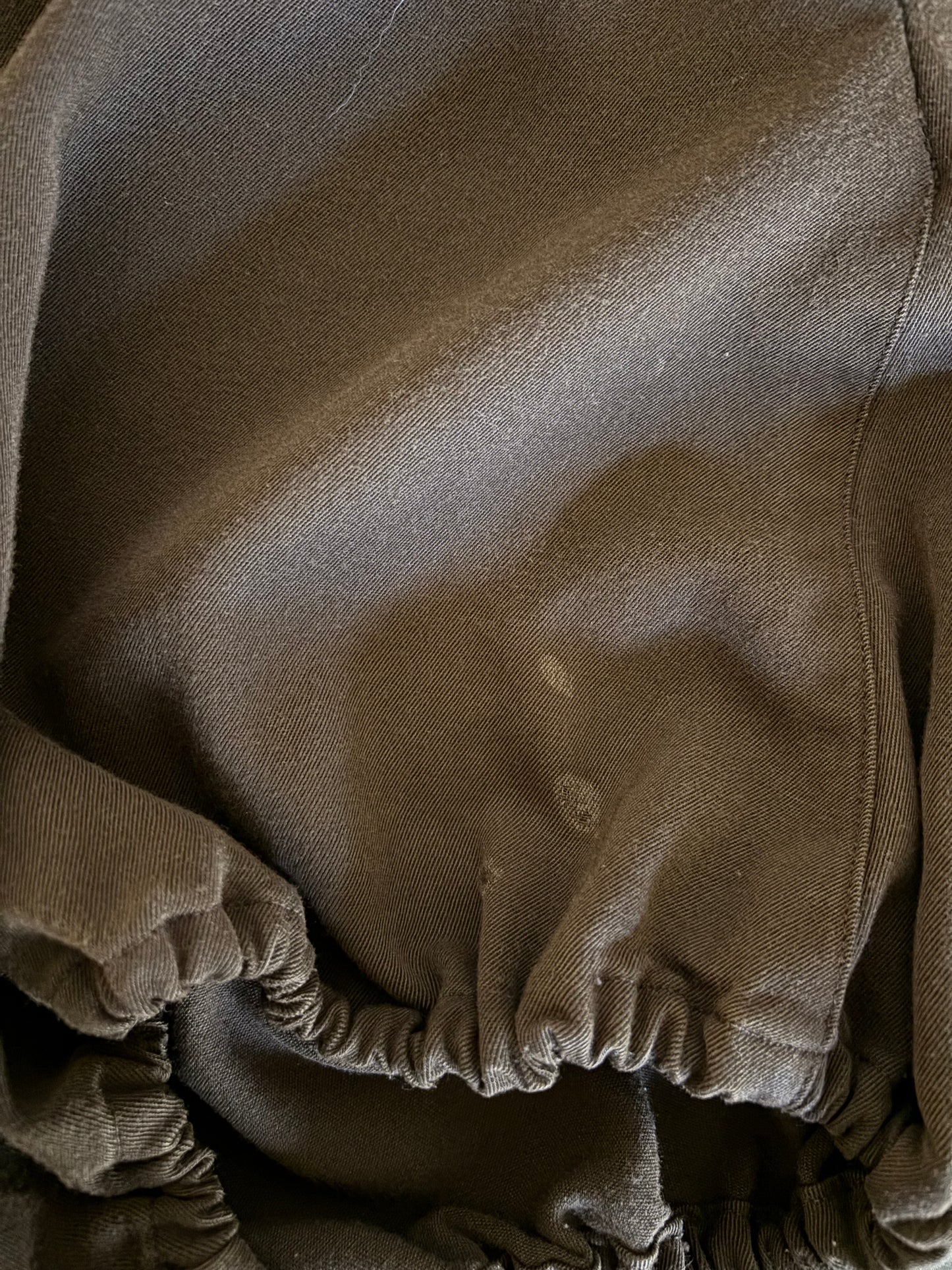 1950s Smooth Gabardine Athletic Fall Front Shorts