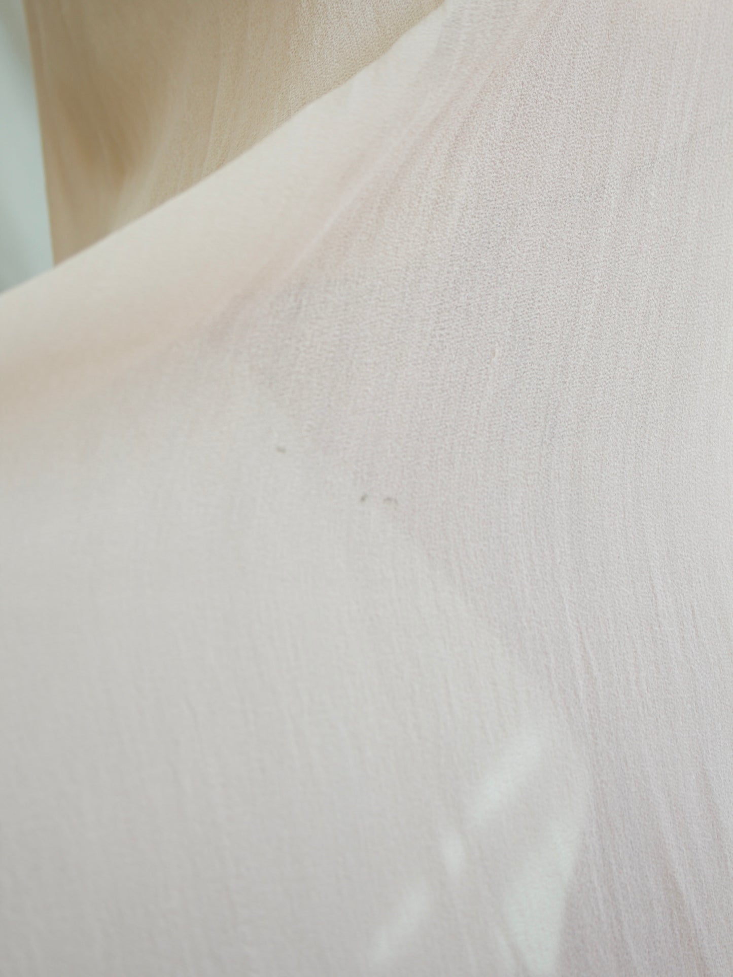 Special 1930s Hand Stitched Bishop Sleeve Chiffon Appliqué Bias Cut Gown