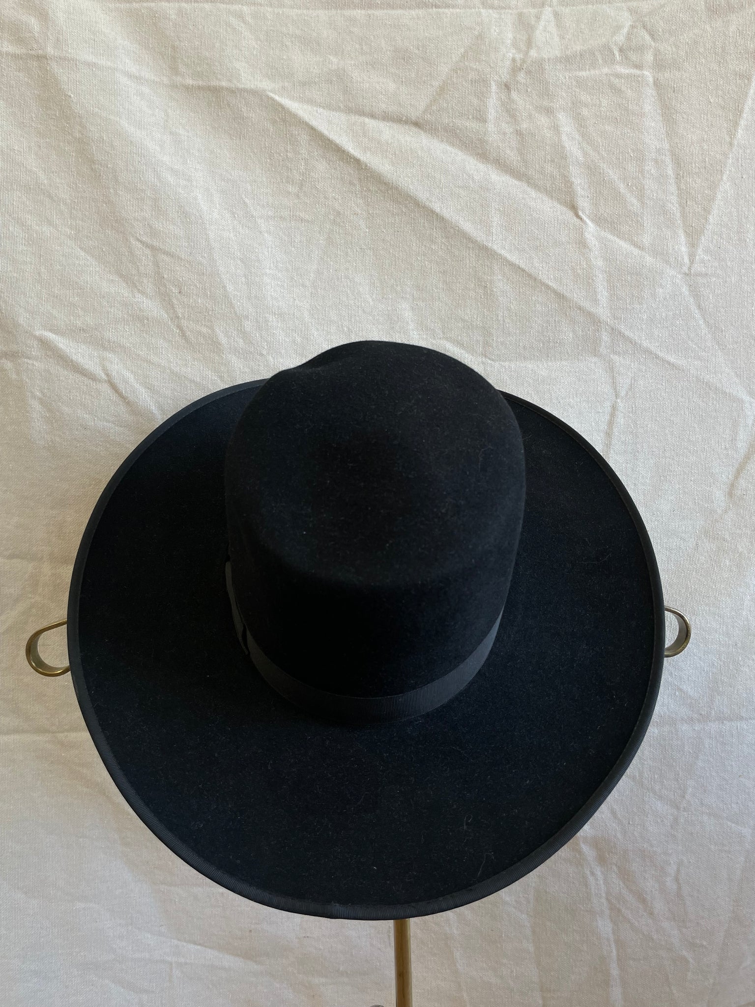 1940s/1950s 'Tardan Paris Sombreros' Fur Felt Riding Chinstrap Hat