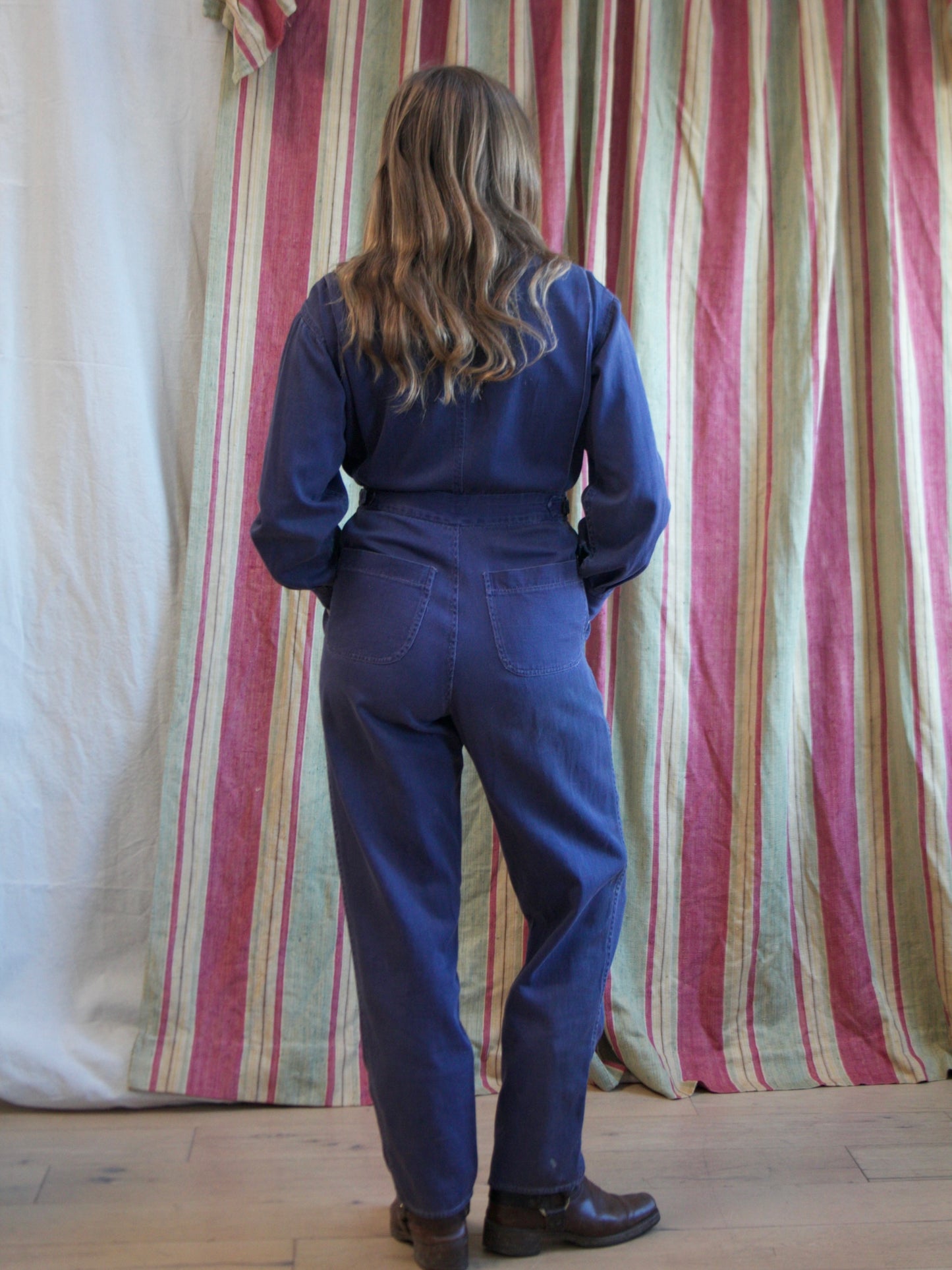 1970s Does 1940s 'Adini' WW2 Style Side Cinch Coveralls