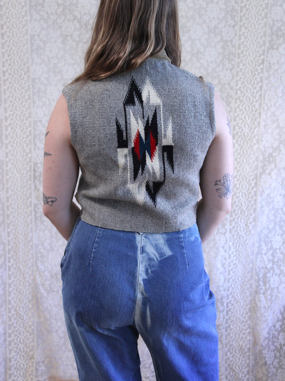 1930s/40s 'CHIMAYO Sport Jacket' Side Cinch Zip Front Cropped Vest